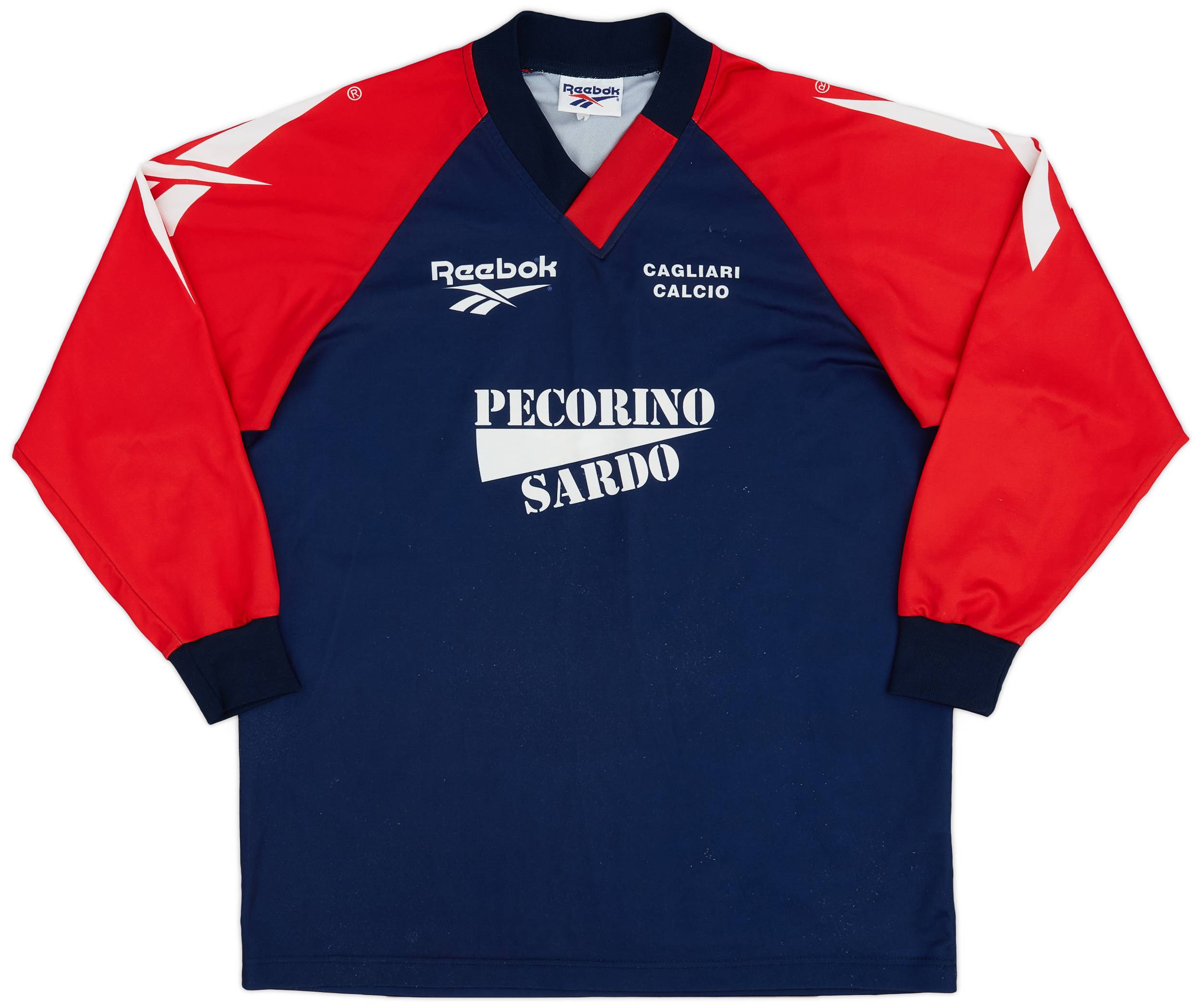 1997-98 Cagliari Reebok Training L/S Shirt - 8/10 - (XL)