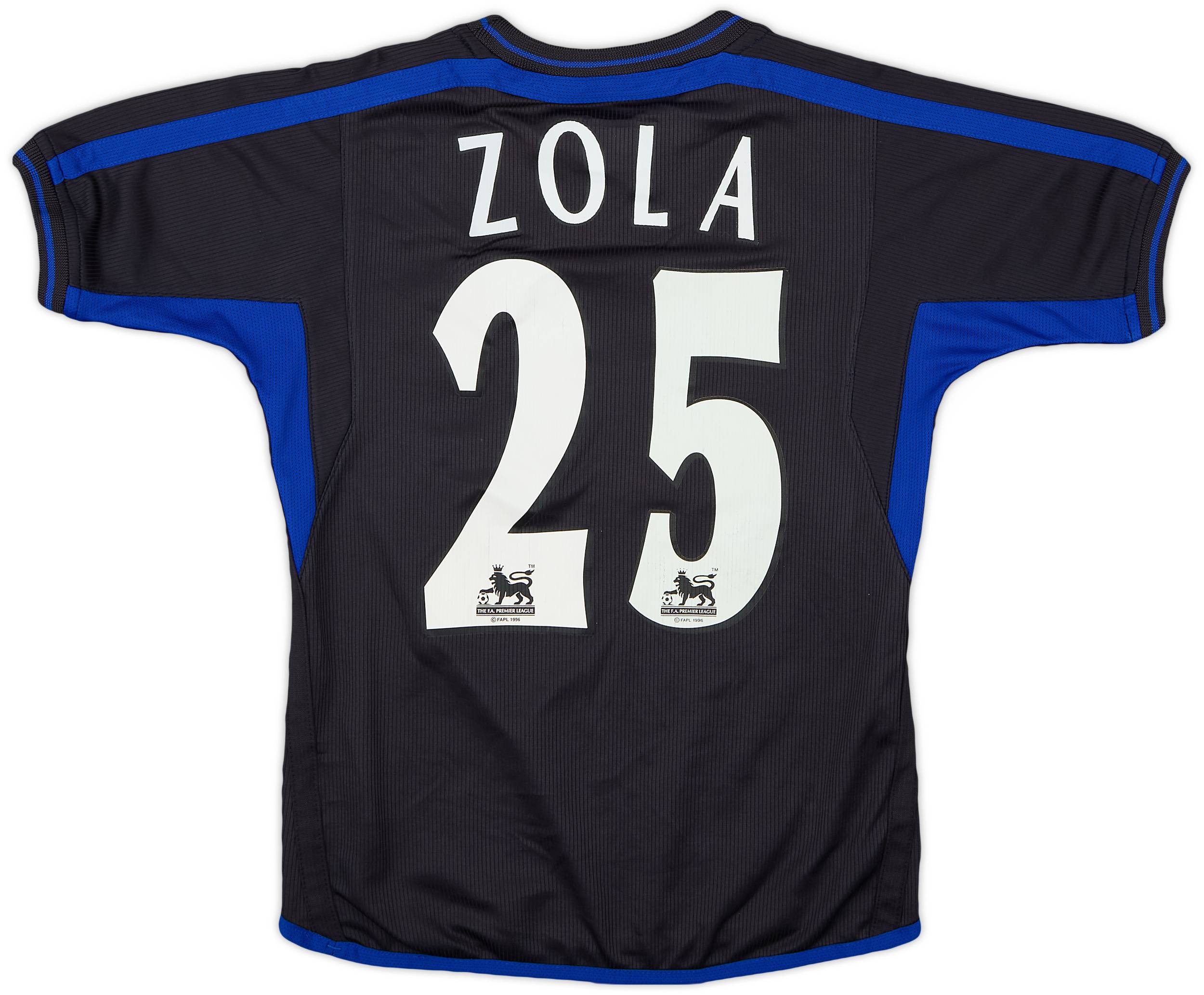 2002-04 Chelsea Away Shirt Zola #25 - 7/10 - (S.Boys)