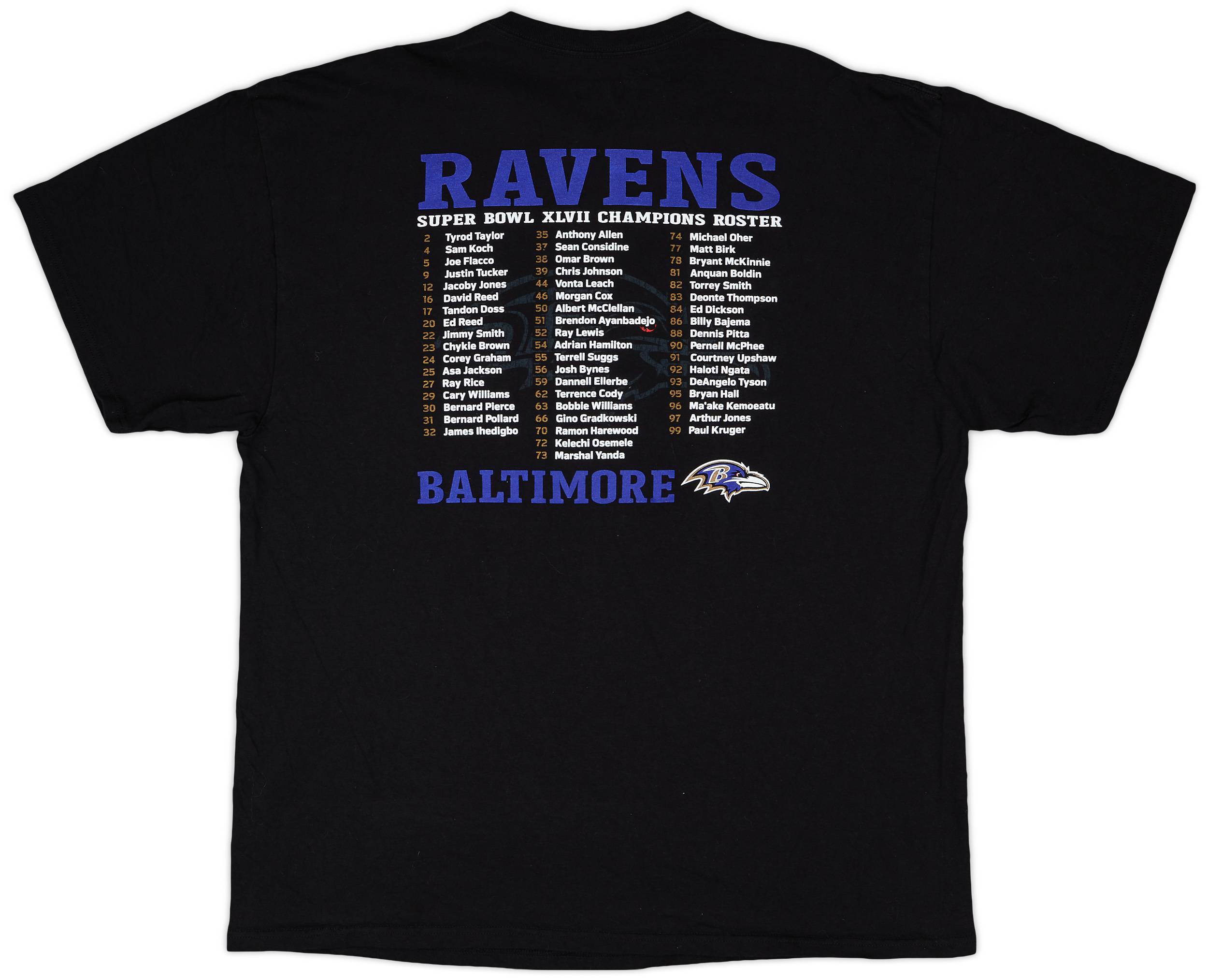 第47回スーパーボウルチャンピオンユニフォーム Baltimore Ravens 公式 Baltimore Ravens アパレル＆商品 | DAZN