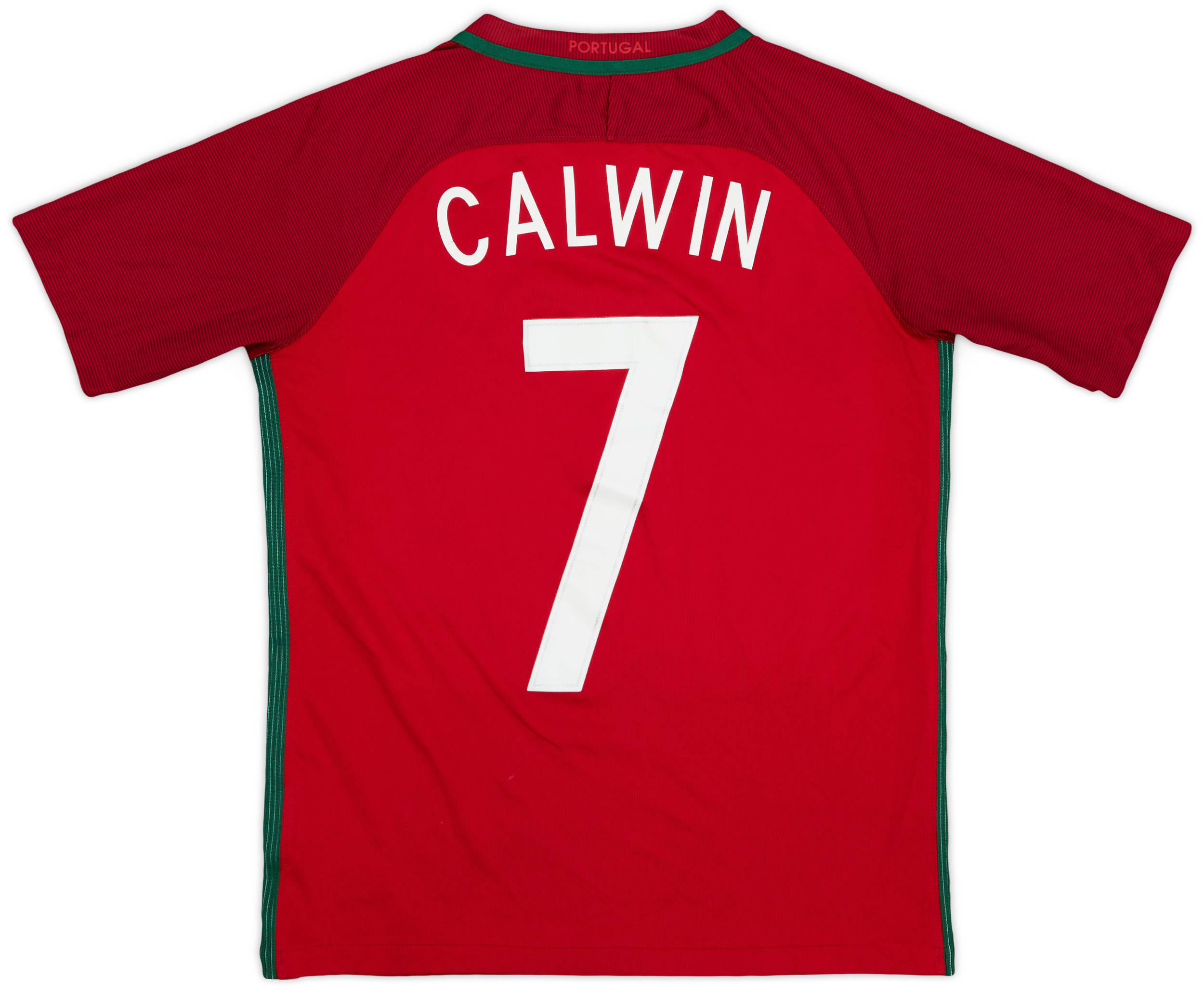 2016-18 Portugal Home Shirt Calwin #7 - 7/10 - (XL.Boys)