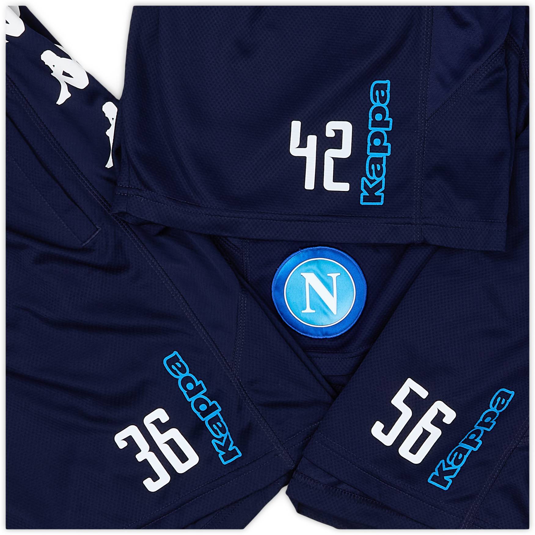 2017-18 Napoli Player Issue Training Shorts # - 5/10