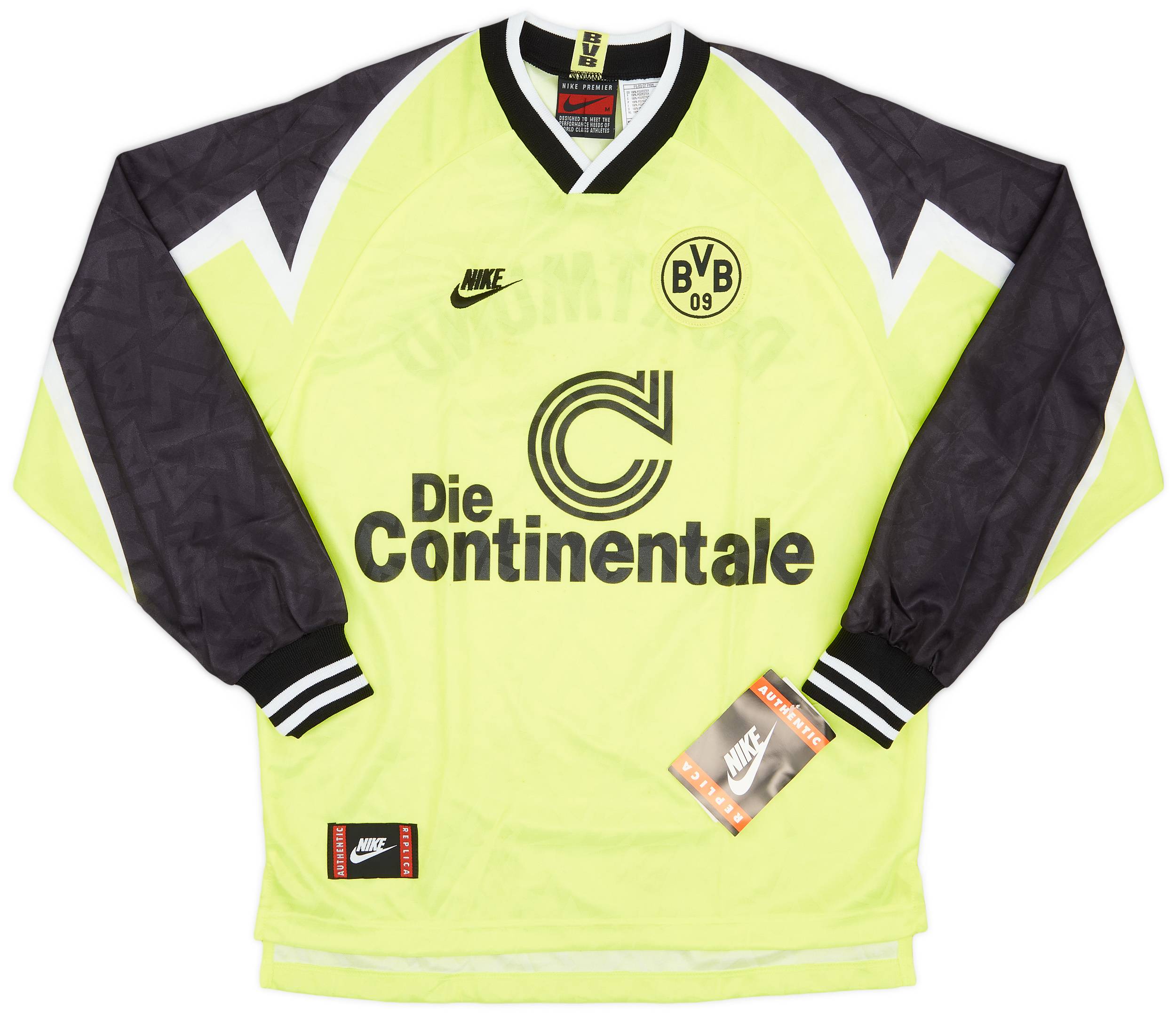 1995-96 Borussia Dortmund Home L/S Shirt (M)