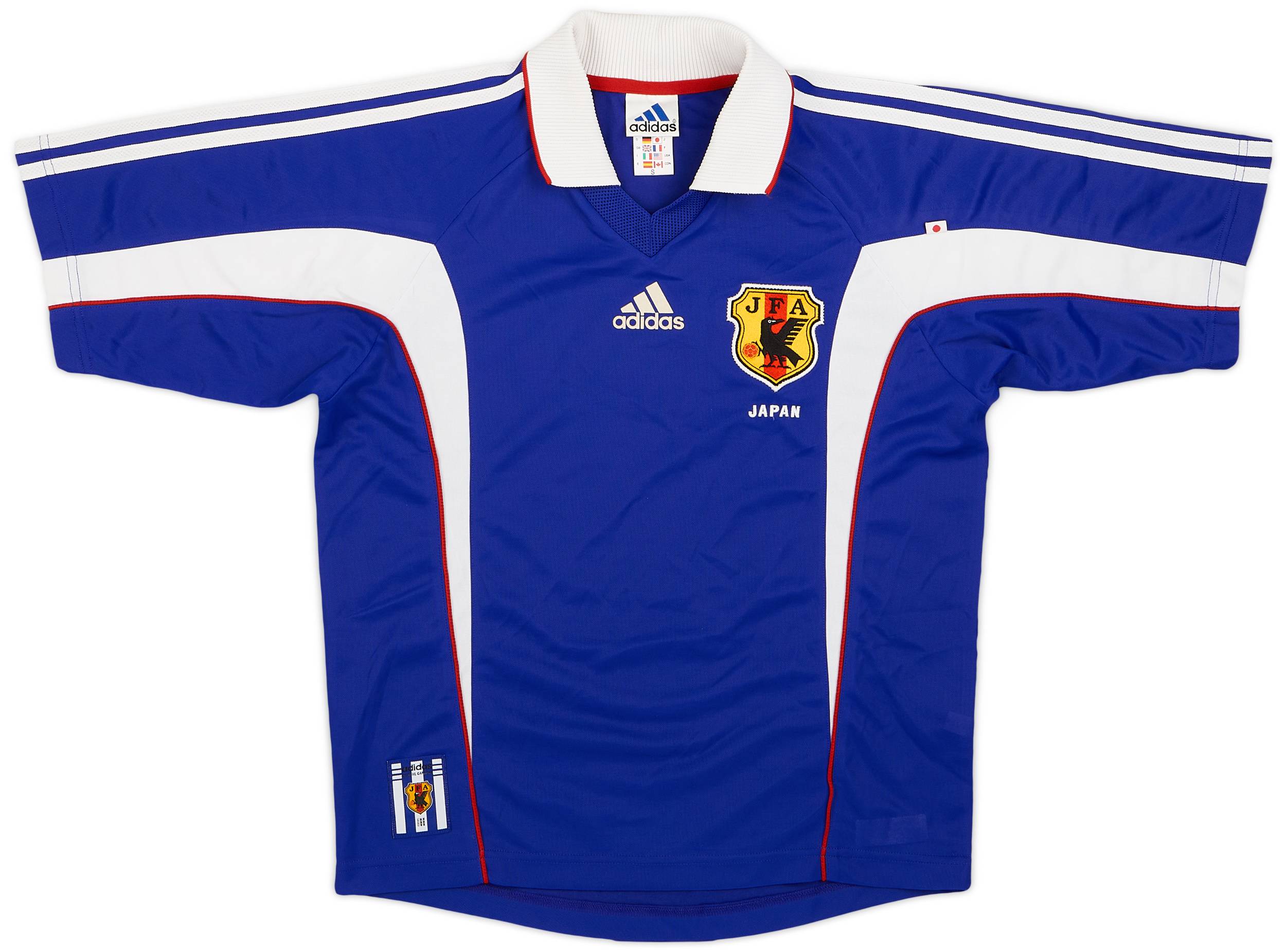 adidas1999-2000 日本代表ユニフォーム　Oサイズ 1999-00 Japan Home Shirt - 9/10 - (S)