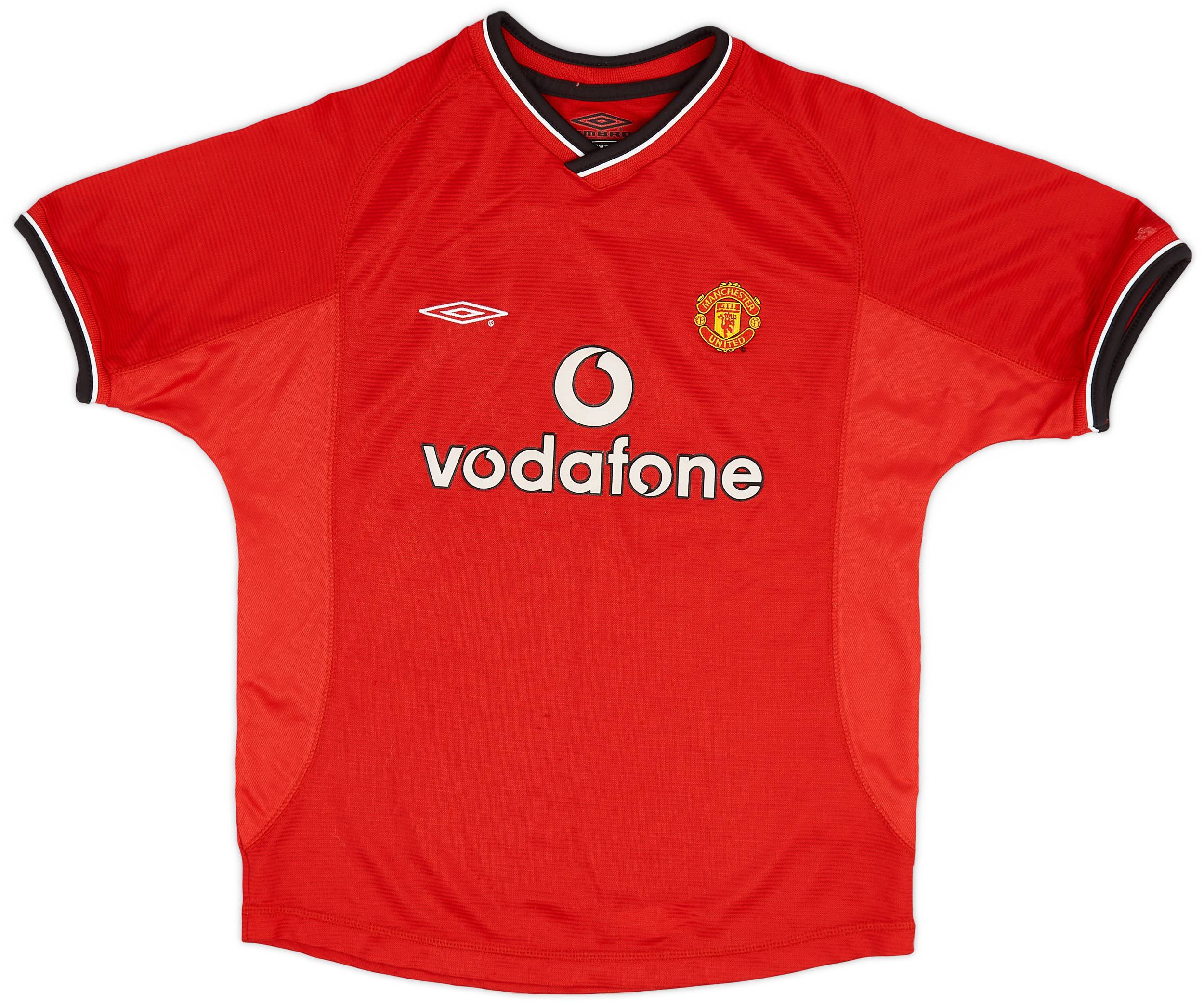 2000-02 Manchester United Home Shirt - 9/10 - (M.Boys)