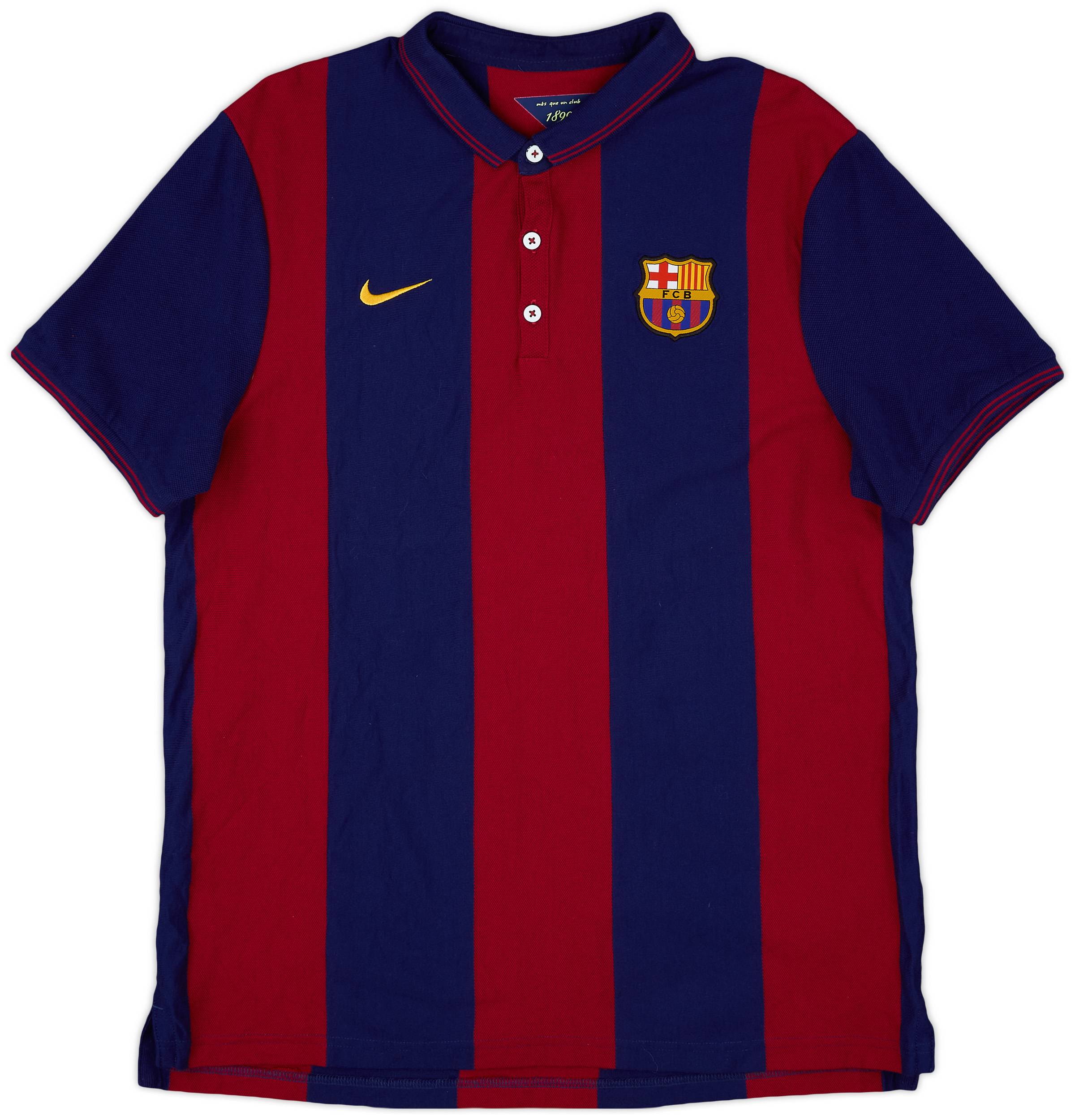 2014-15 Barcelona Nike Polo Shirt - 9/10 - (L)