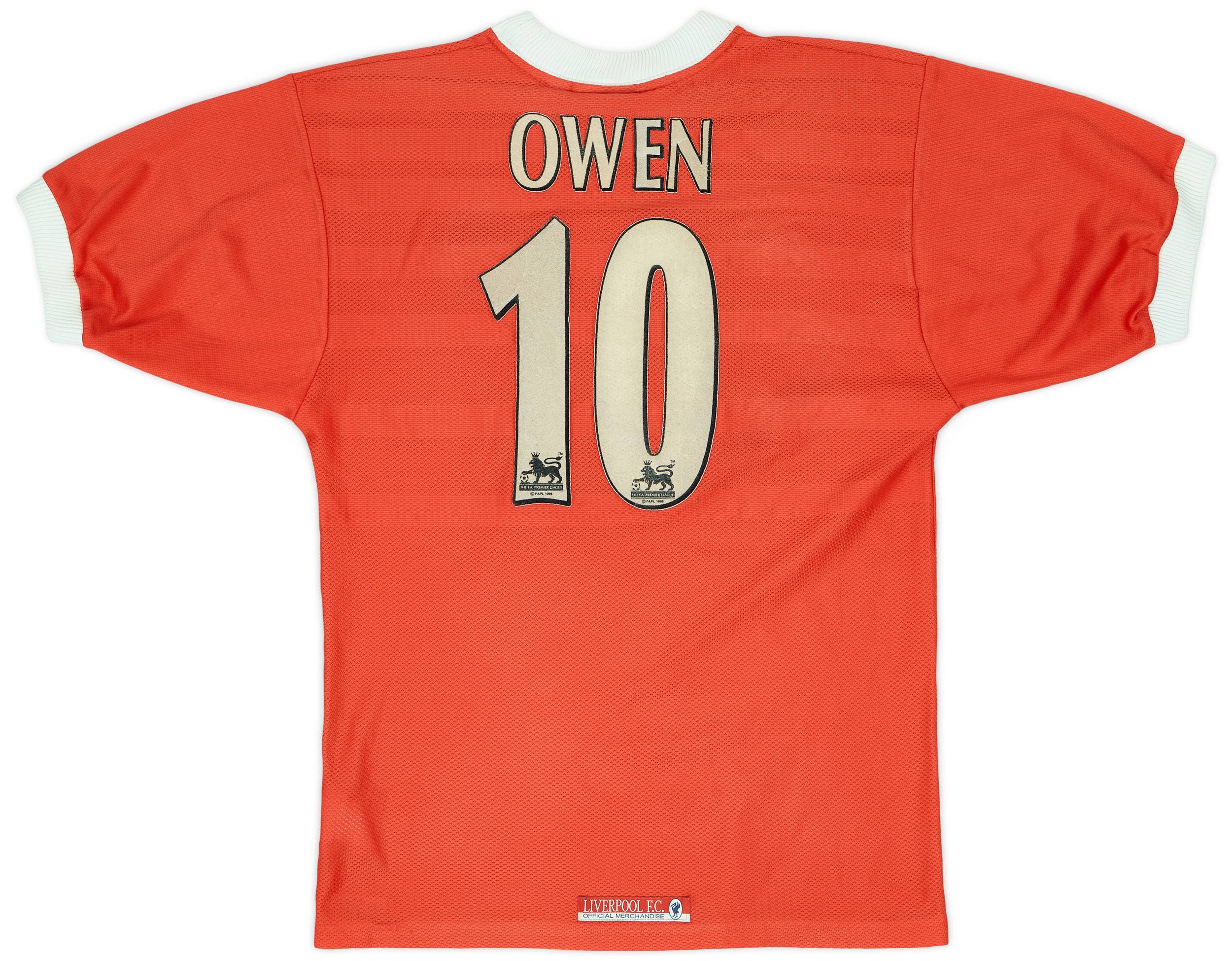 1998-00 Liverpool Home Shirt Owen #10 - 5/10 - (S)