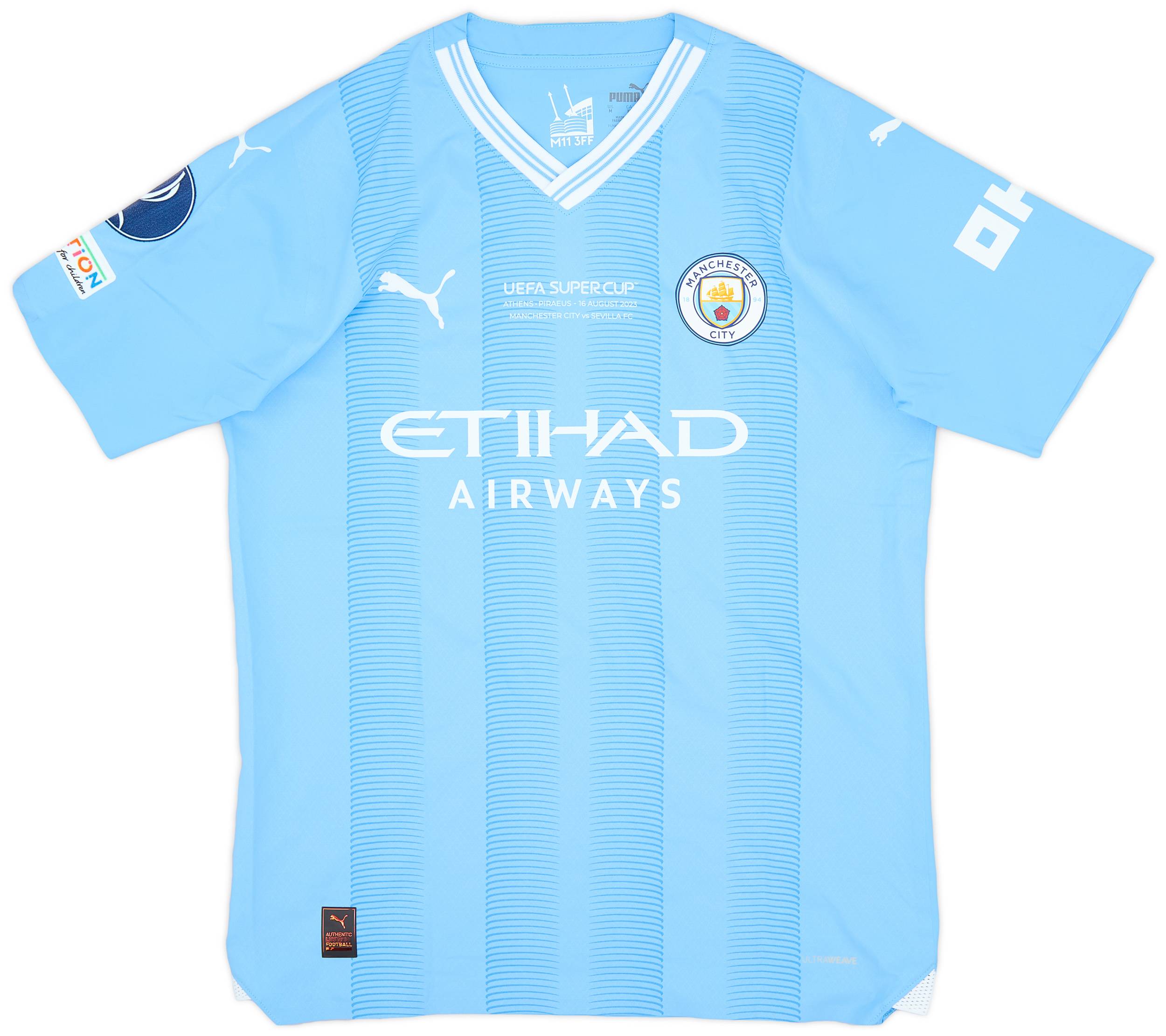 ウェア 23-24 MANCHESTER CITY #6 AKE 2023-24 Manchester City Match Issue Super Cup Home Shirt Ake #6