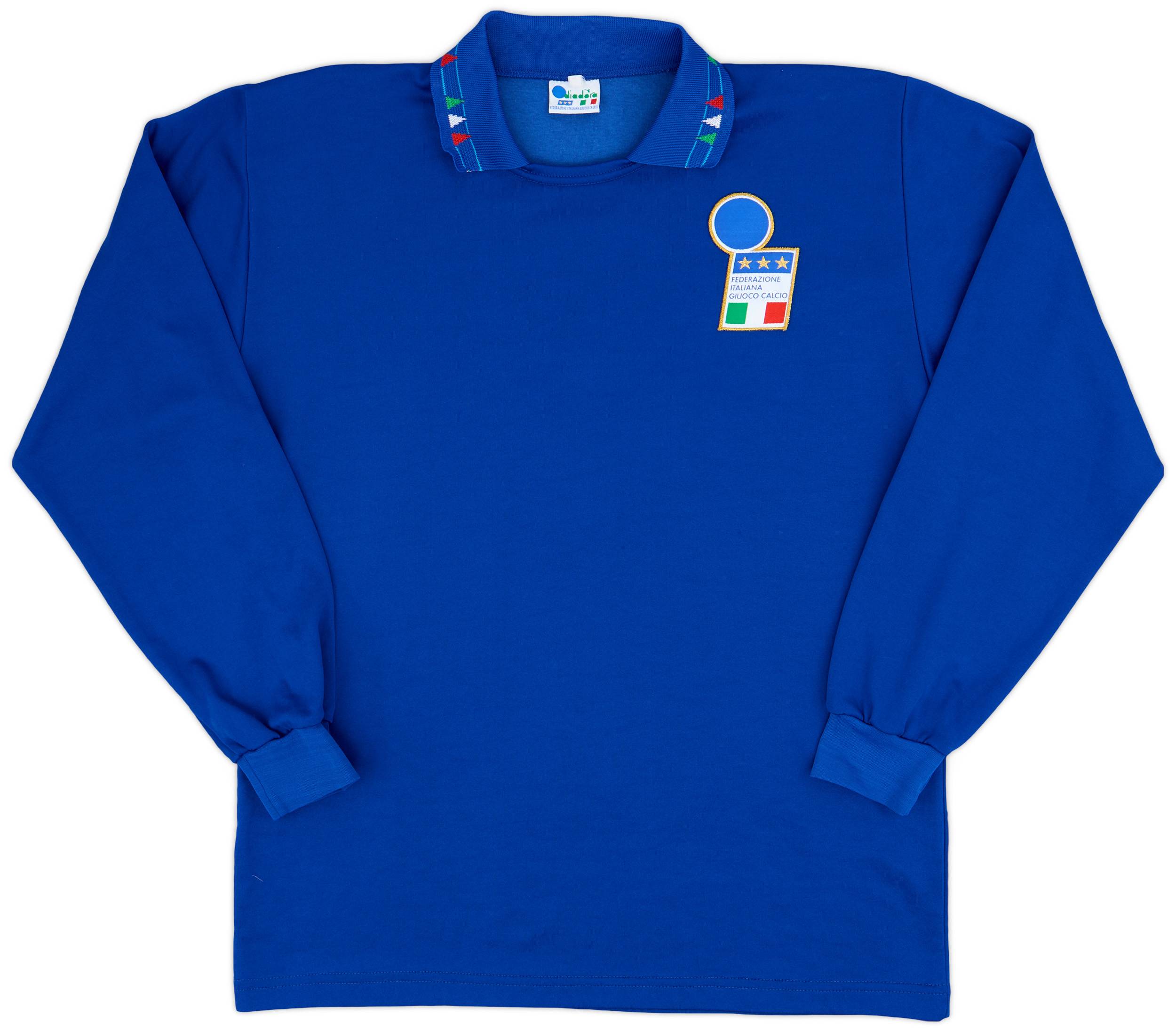 1992-93 Italy Home L/S Shirt #4 - 9/10 - (L)