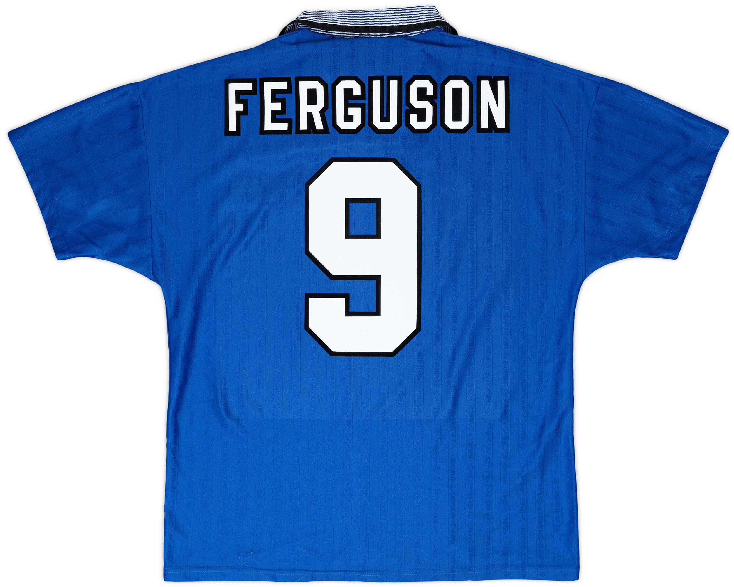 1995-97 Everton Home Shirt Ferguson #9 - 6/10 - (L)