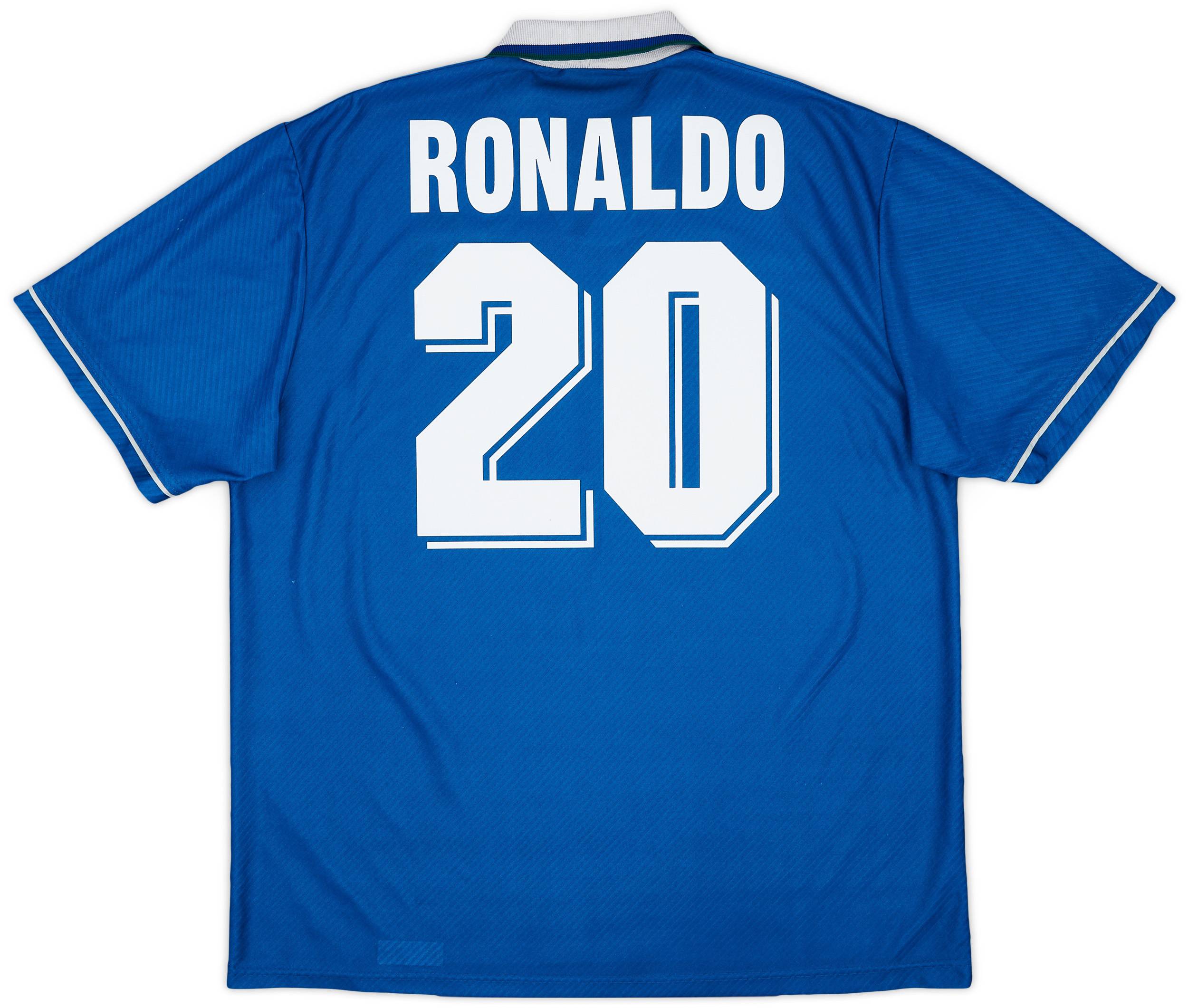 1994-97 Brazil Away Shirt Ronaldo #20 - 8/10 - (XL)