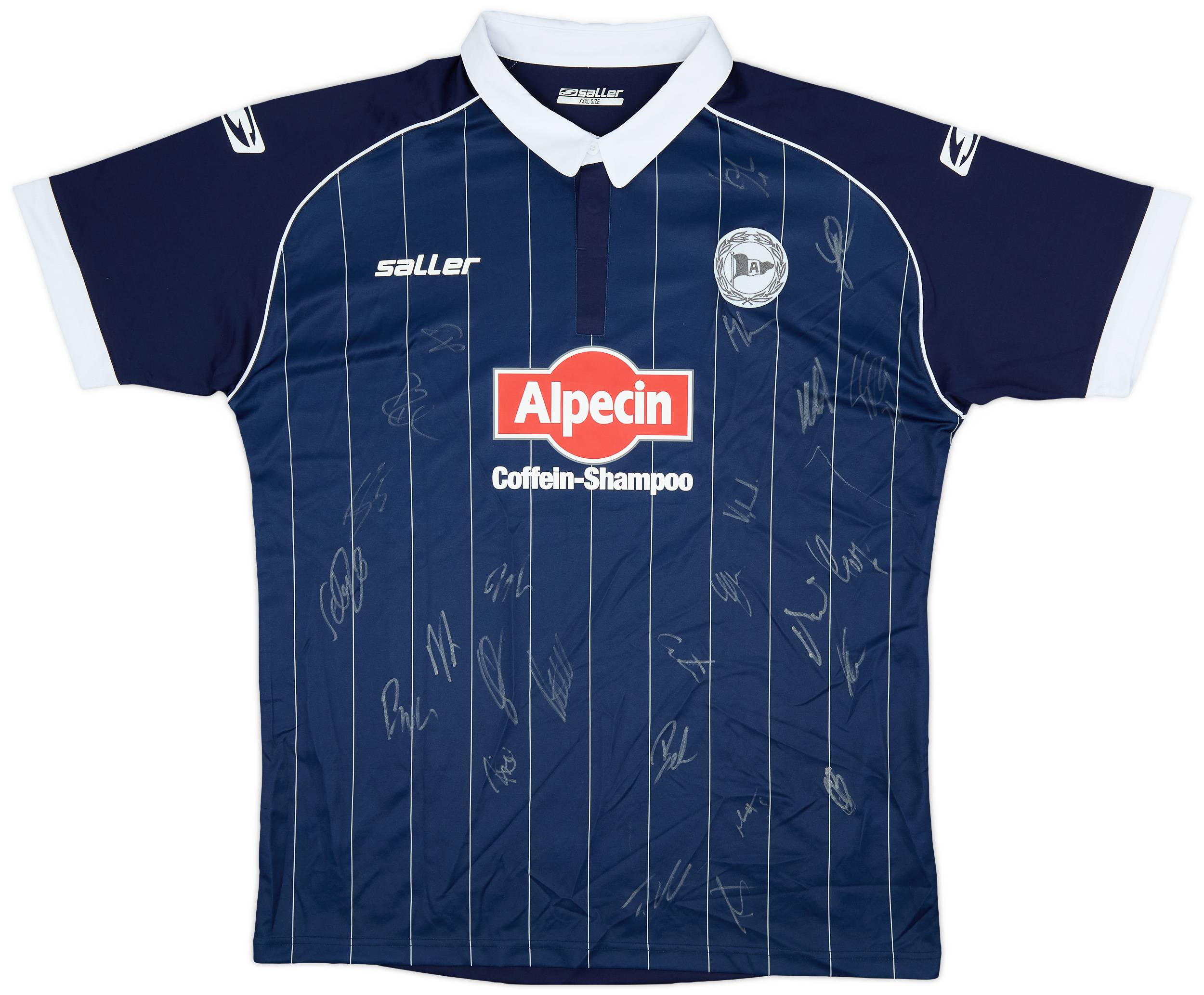 2015-16 Arminia Bielefeld Squad Signed Home Shirt - 10/10 - (3XL)