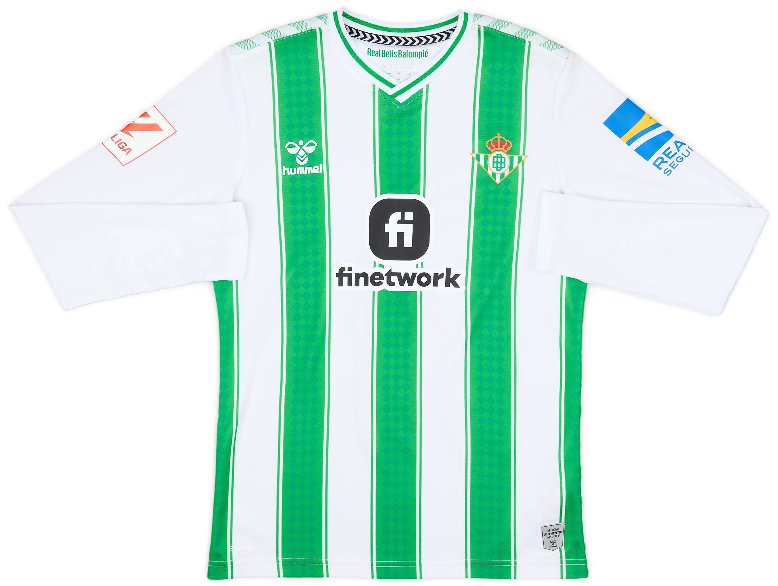 2023-24 Real Betis Home L/S Shirt - 9/10 - (XS)