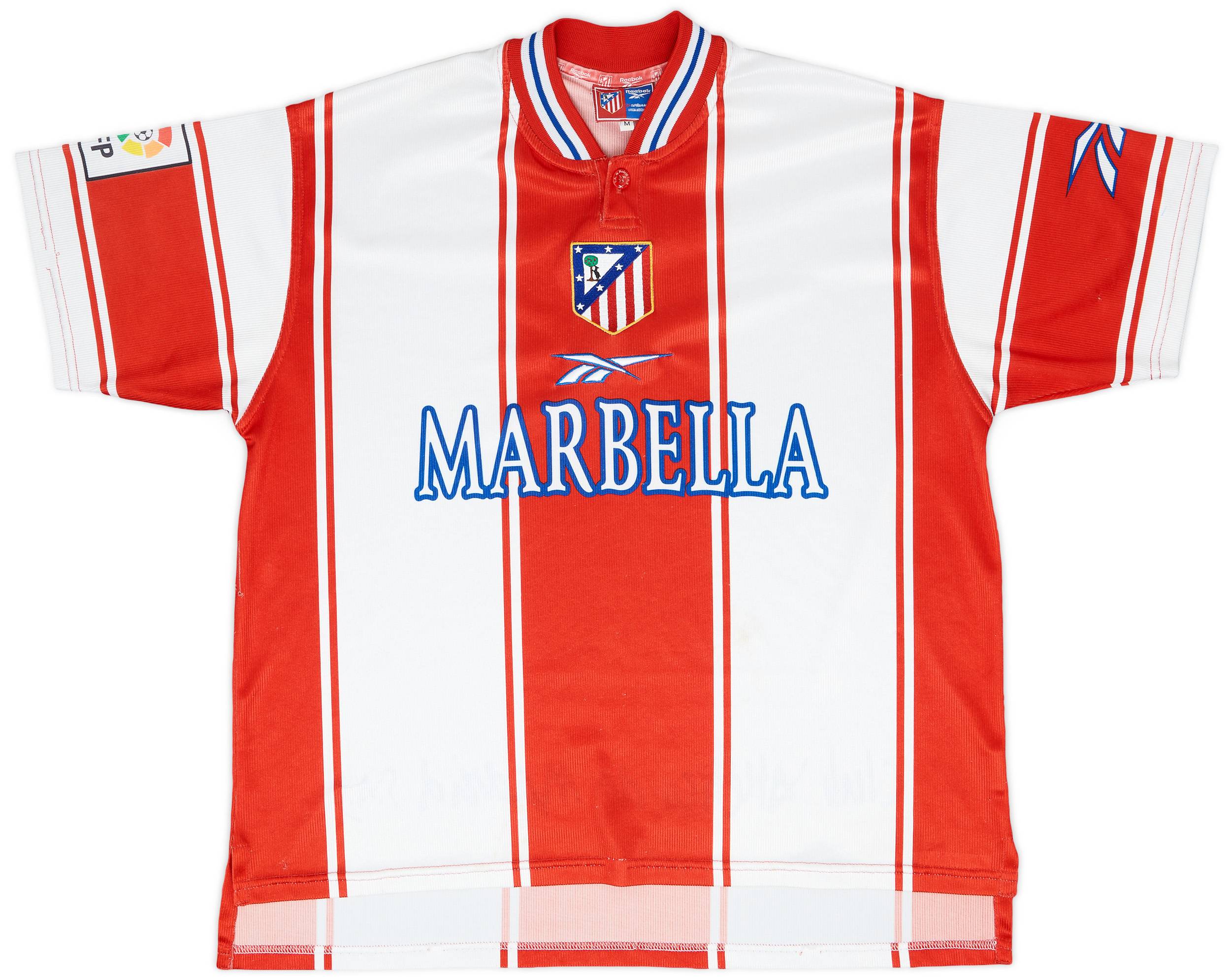 1999-00 Atletico Madrid Home Shirt - 8/10 - (M)
