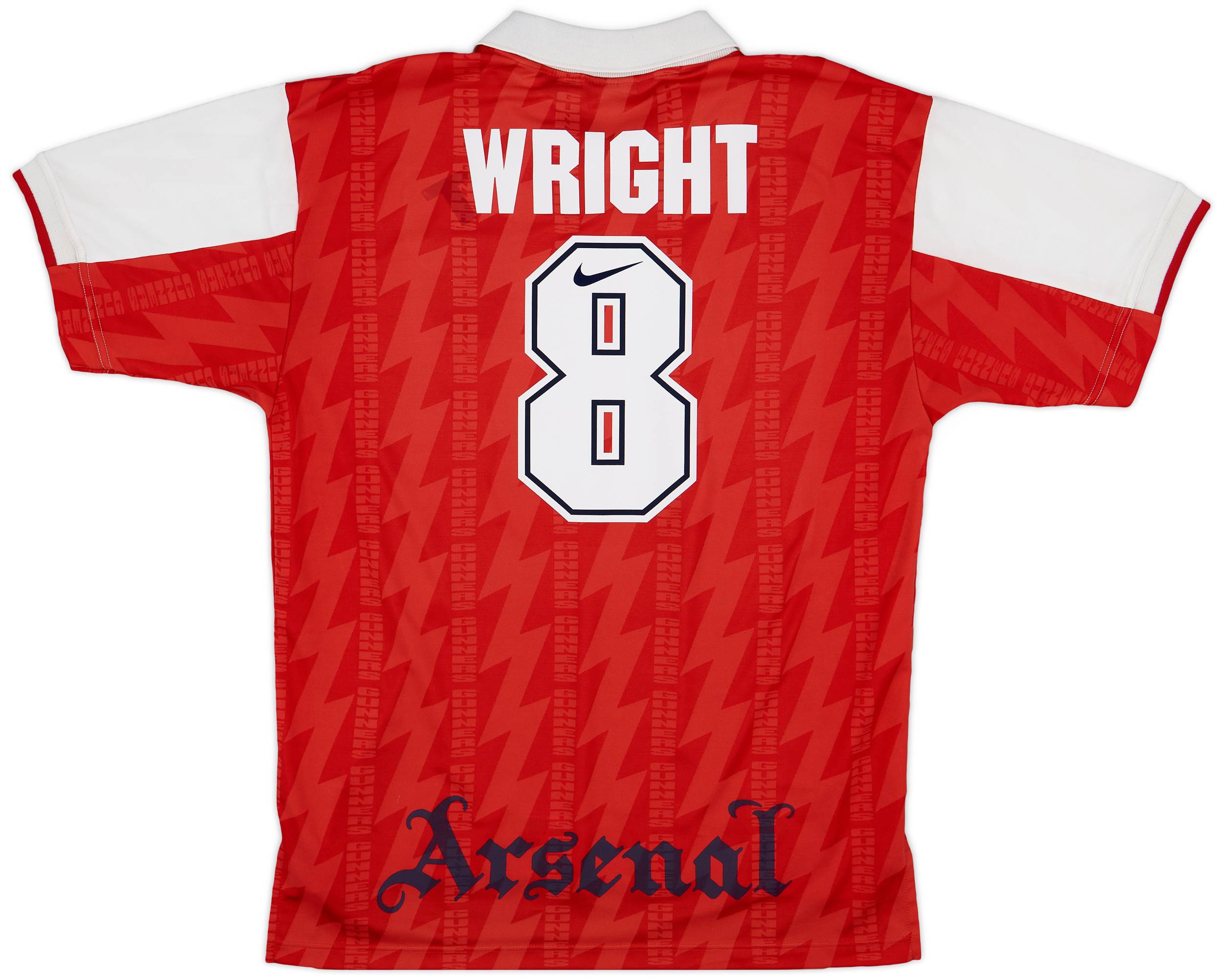 1994-96 Arsenal Home Shirt Wright #8 - 8/10 - (XL)