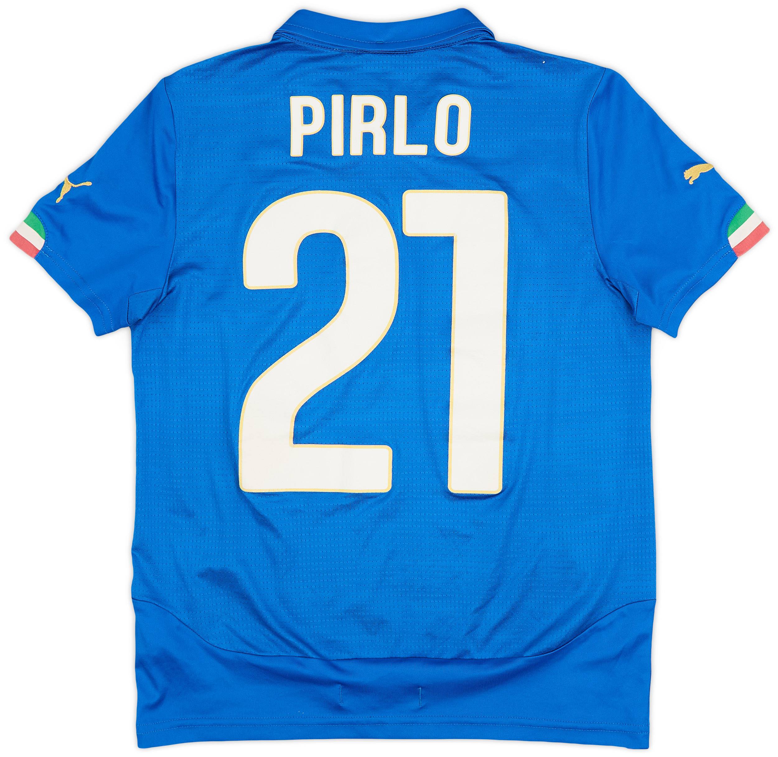 2014-15 Italy Home Shirt Pirlo #21 - 8/10 - (L.Boys)