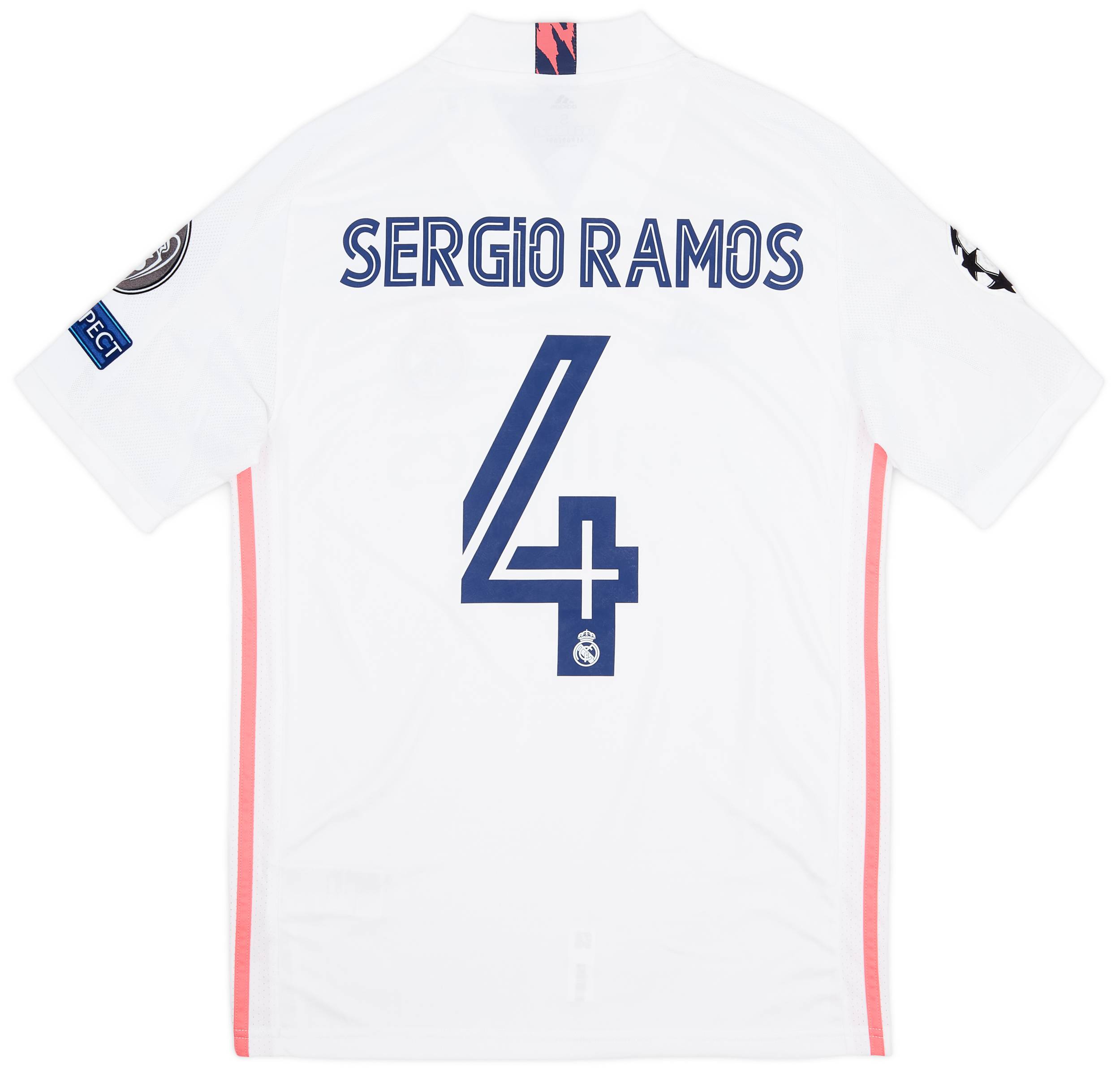 2020-21 Real Madrid Home Shirt Sergio Ramos #4 (S)