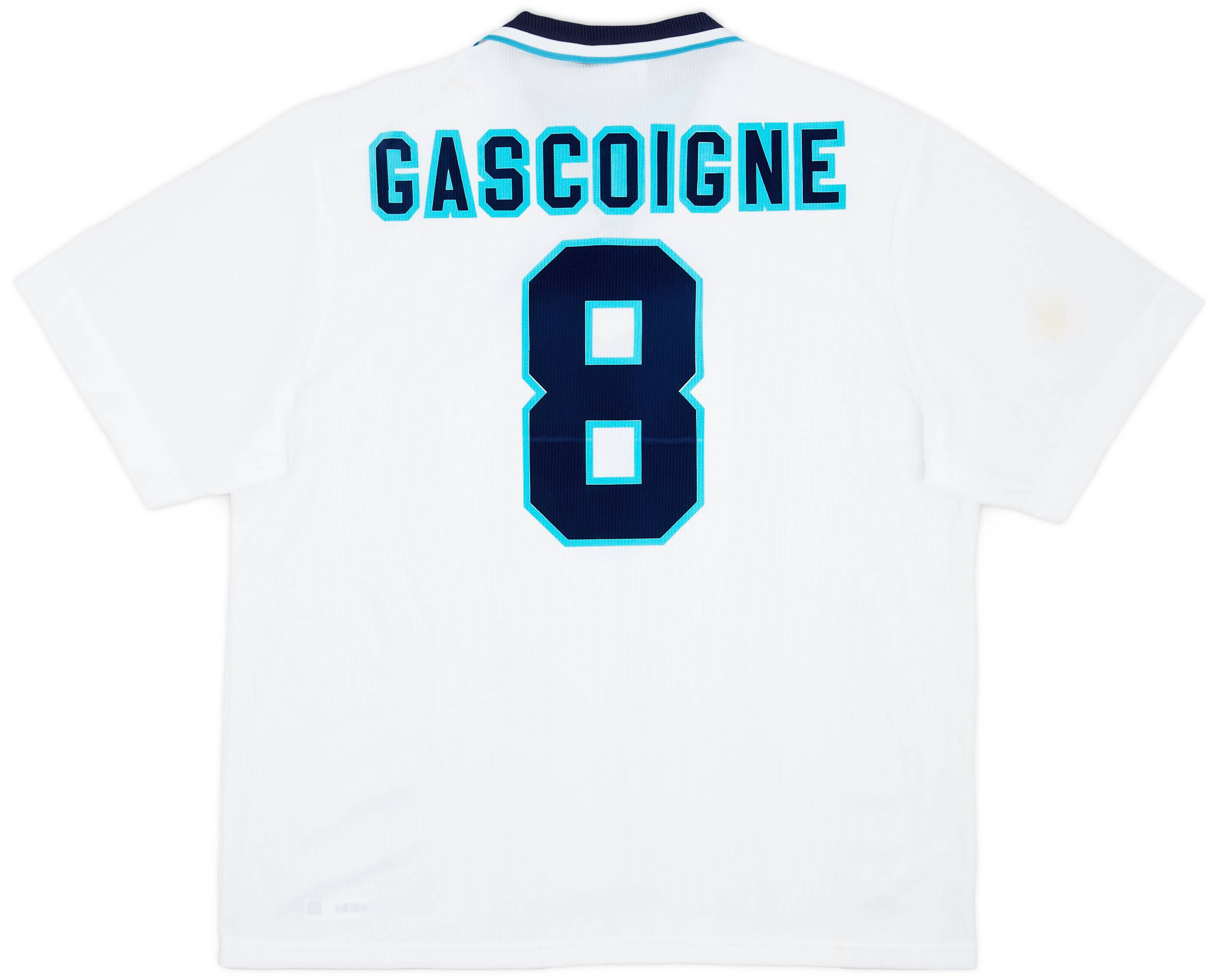 1995-97 England Home Shirt Gascoigne #8 (XXL)