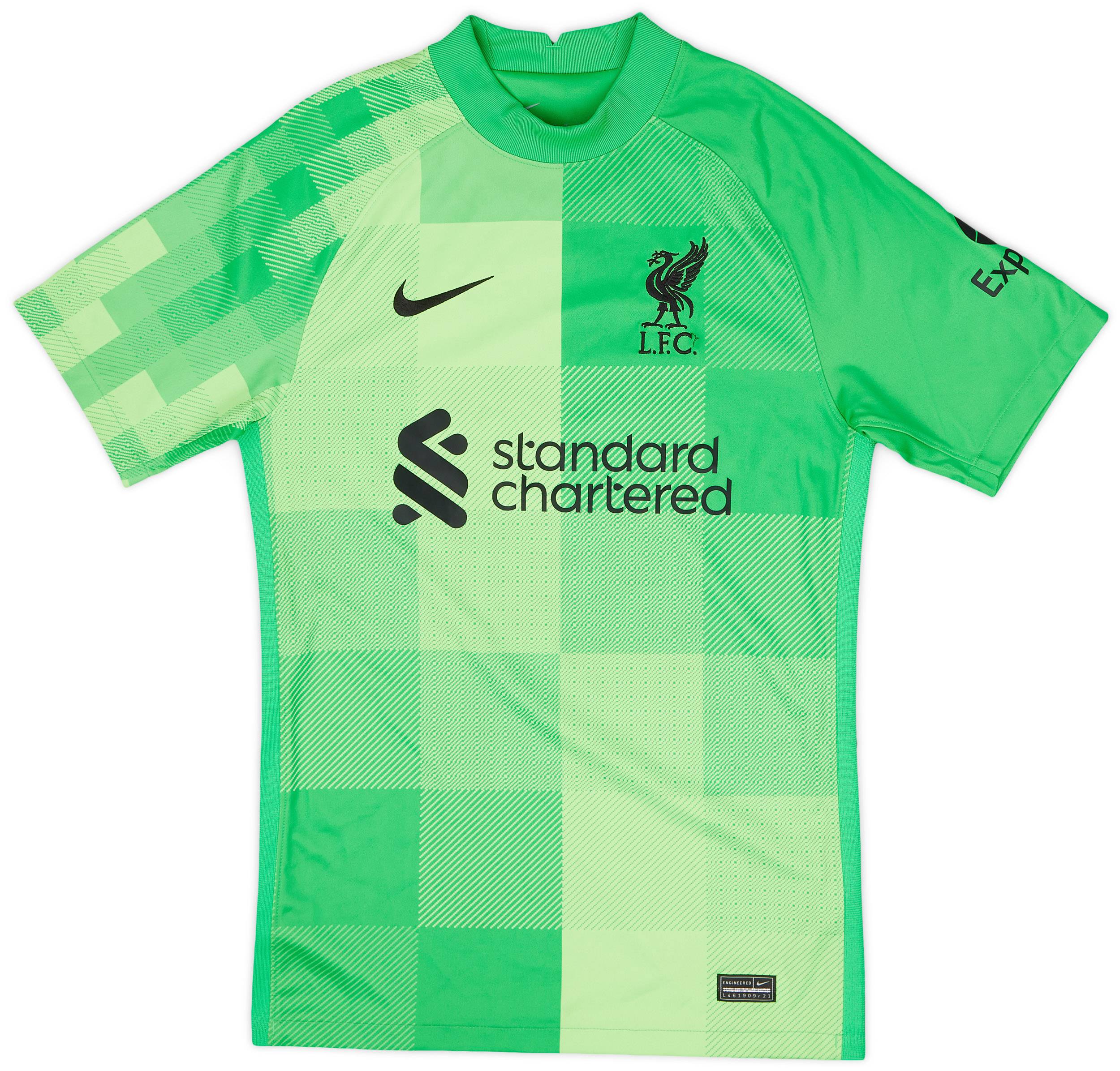 2021-22 Liverpool GK S/S Shirt - 9/10 - (XS)