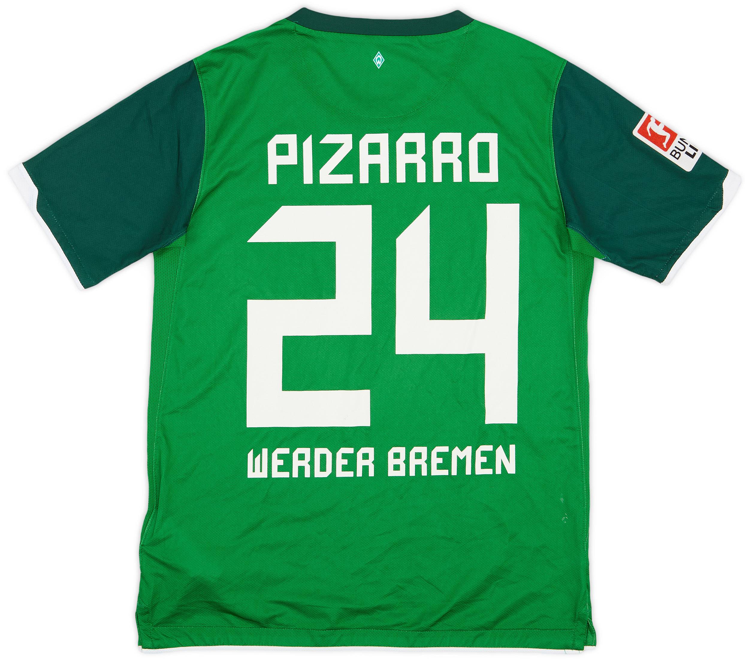 2010-11 Werder Bremen Home Shirt Pizarro #24 - 7/10 - (XL.Boys)