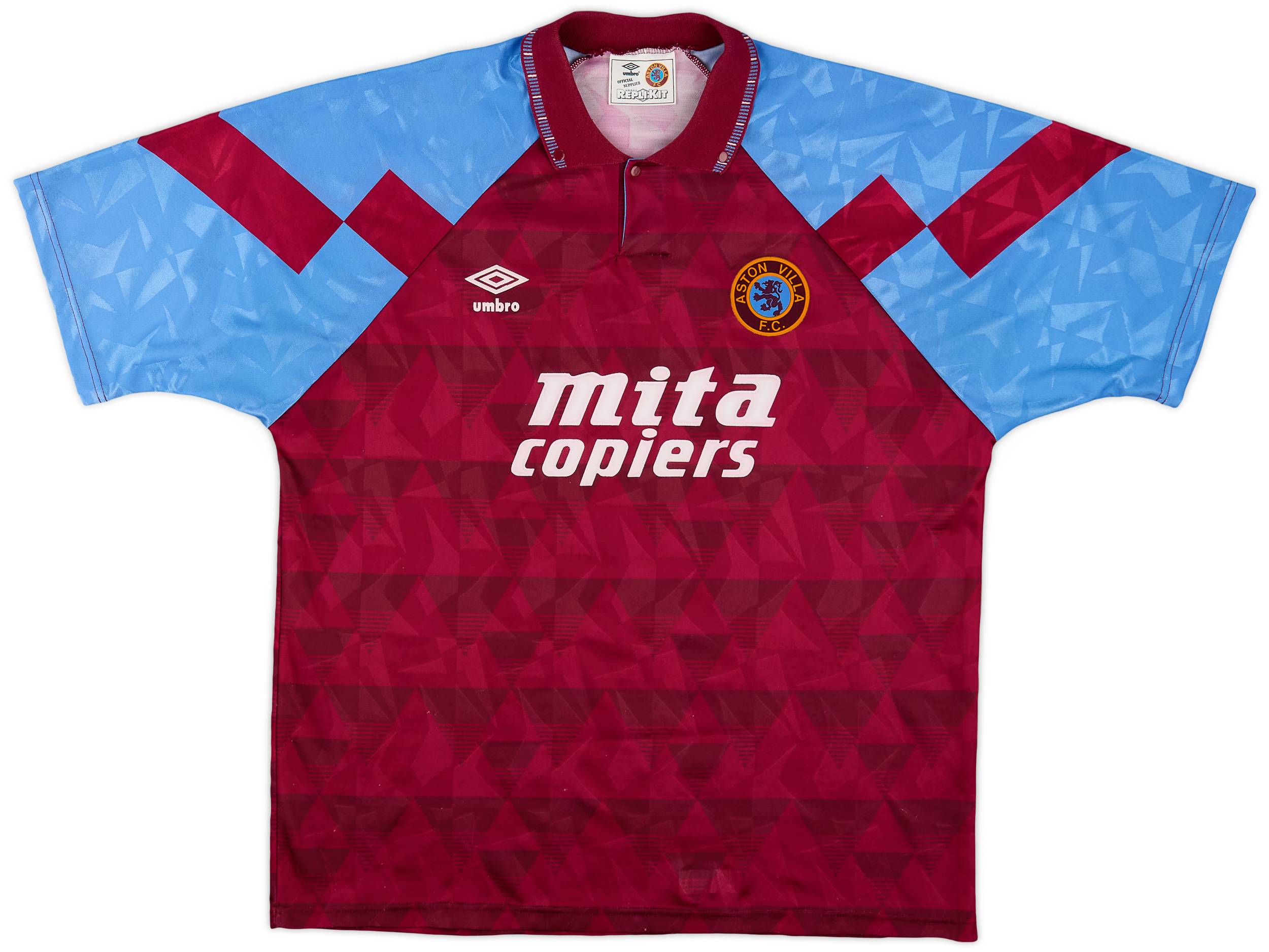 1990-92 Aston Villa Home Shirt - 9/10 - (XXL)