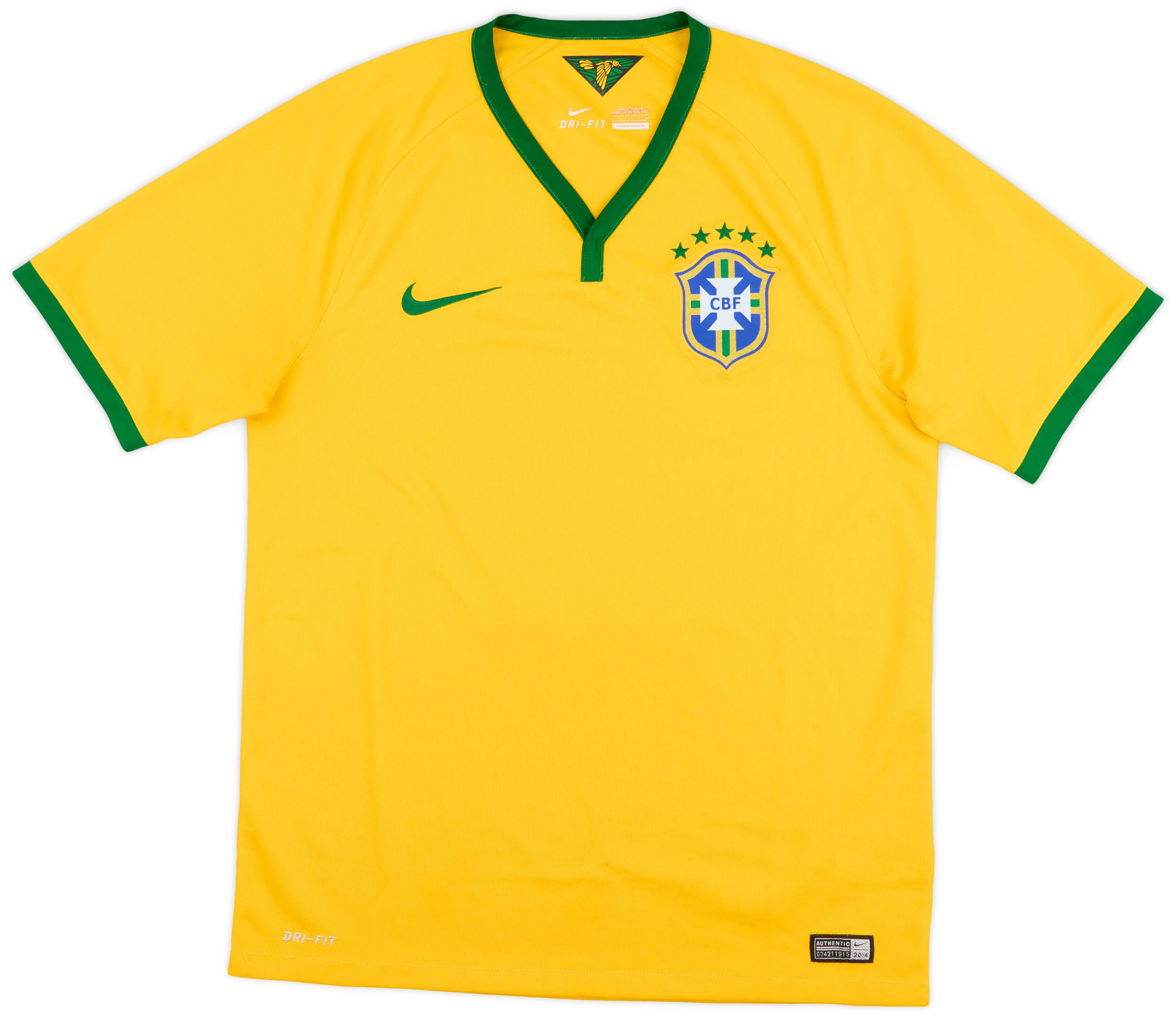 2014-15 Brazil Home Shirt - 6/10 - (M)