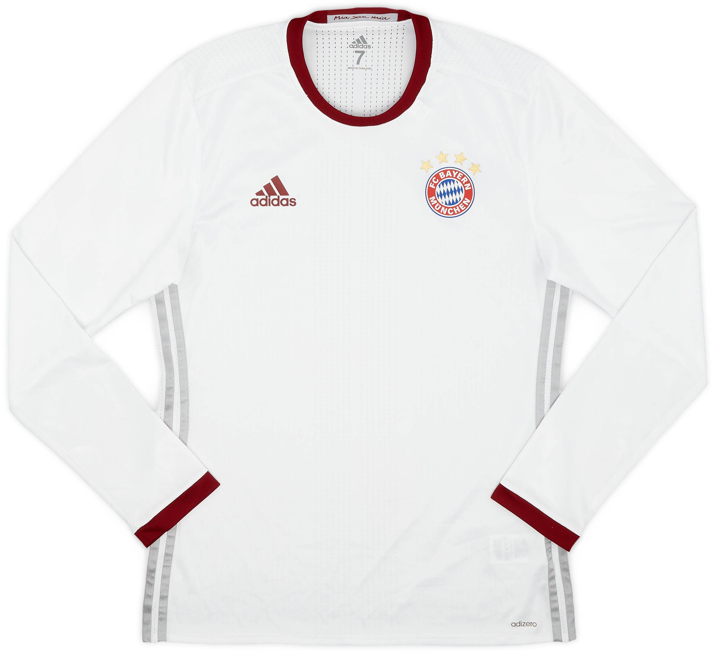 2016-17 Bayern Munich Player Issue Third L/S Shirt - 9/10 - (M/L)