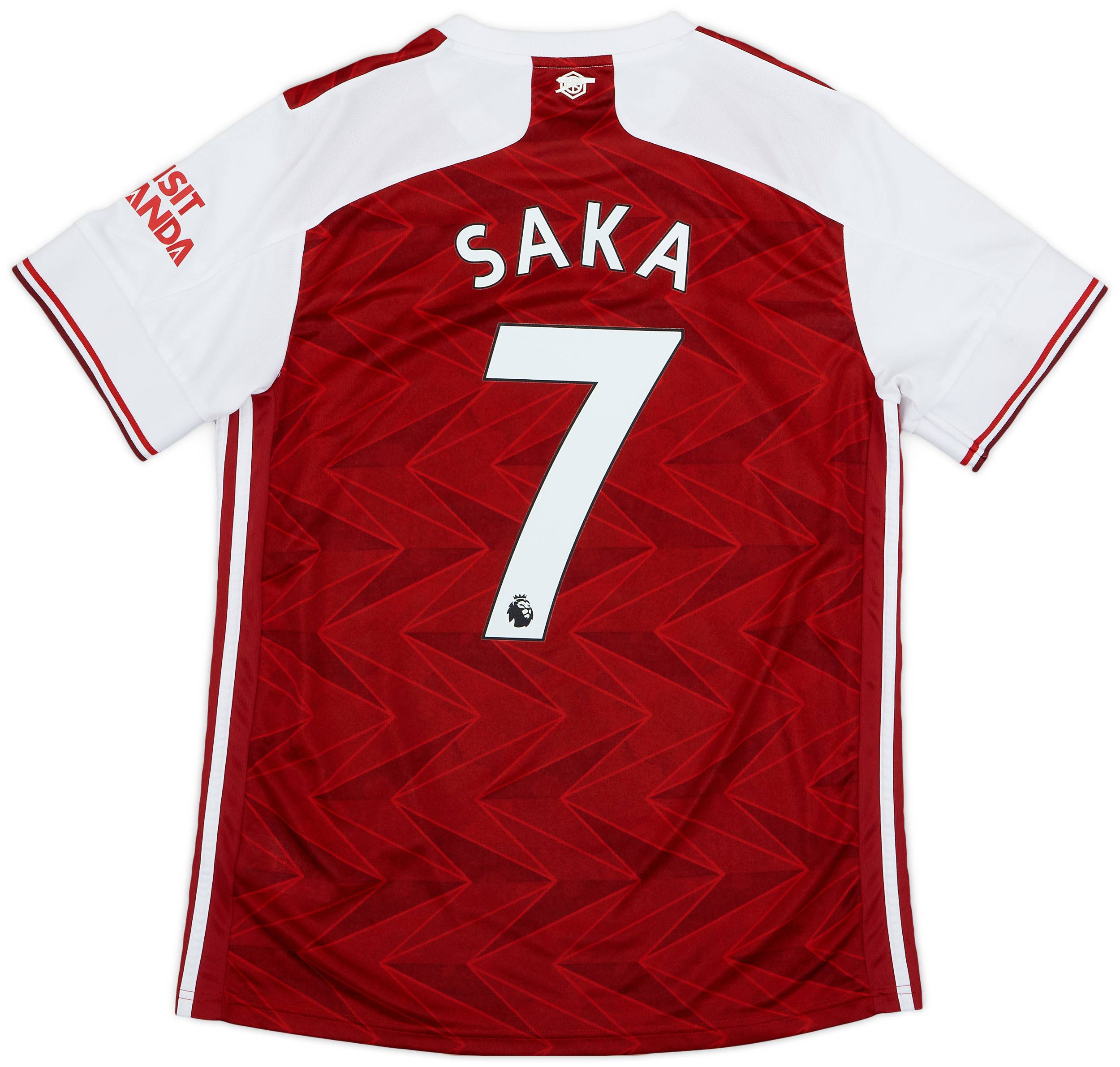 2020-21 Arsenal Home Shirt Saka #7 - 8/10 - (L)