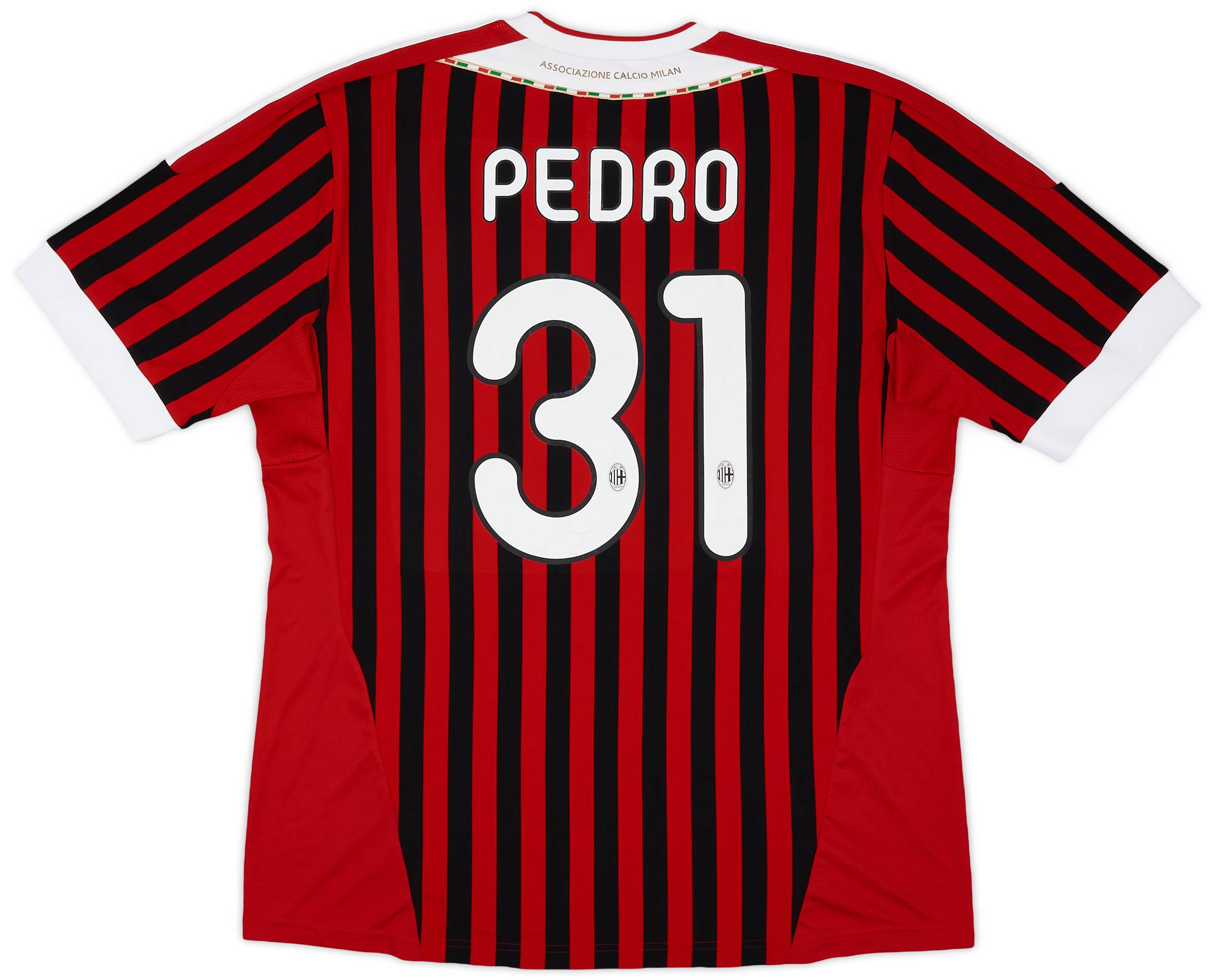 2011-12 AC Milan Home Shirt Pedro #31 - 8/10 - (XL)