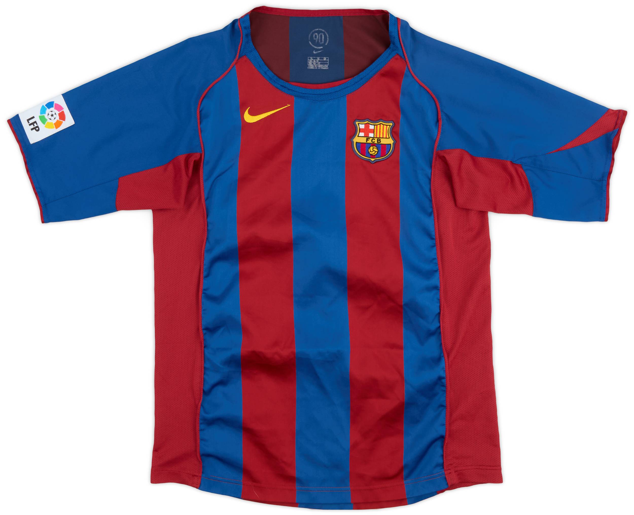 2004-05 Barcelona Home Shirt - 8/10 - (XL.Boys)