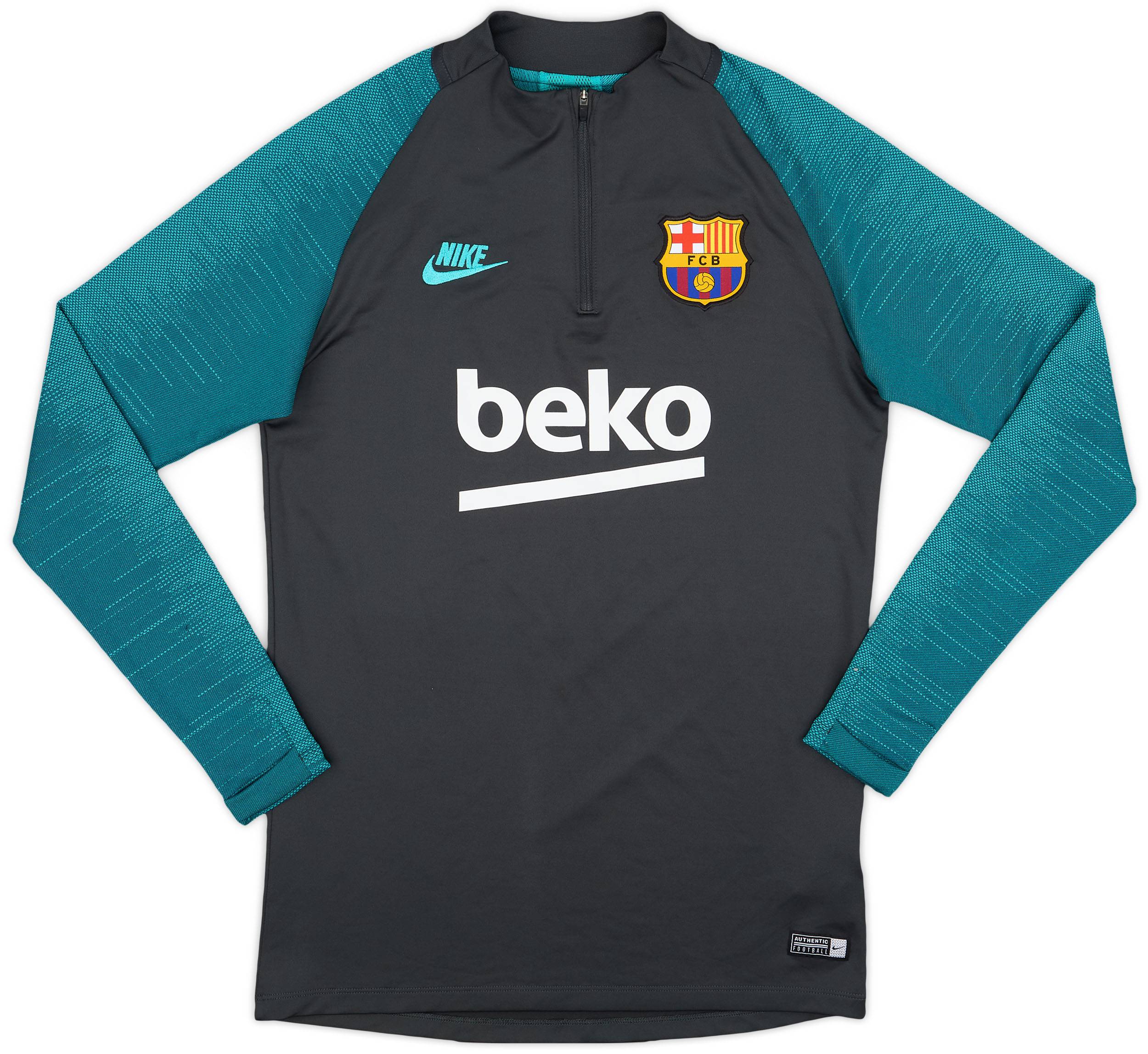 2019 20 Barcelona Nike 1 4 Zip Training Top 8 10 S