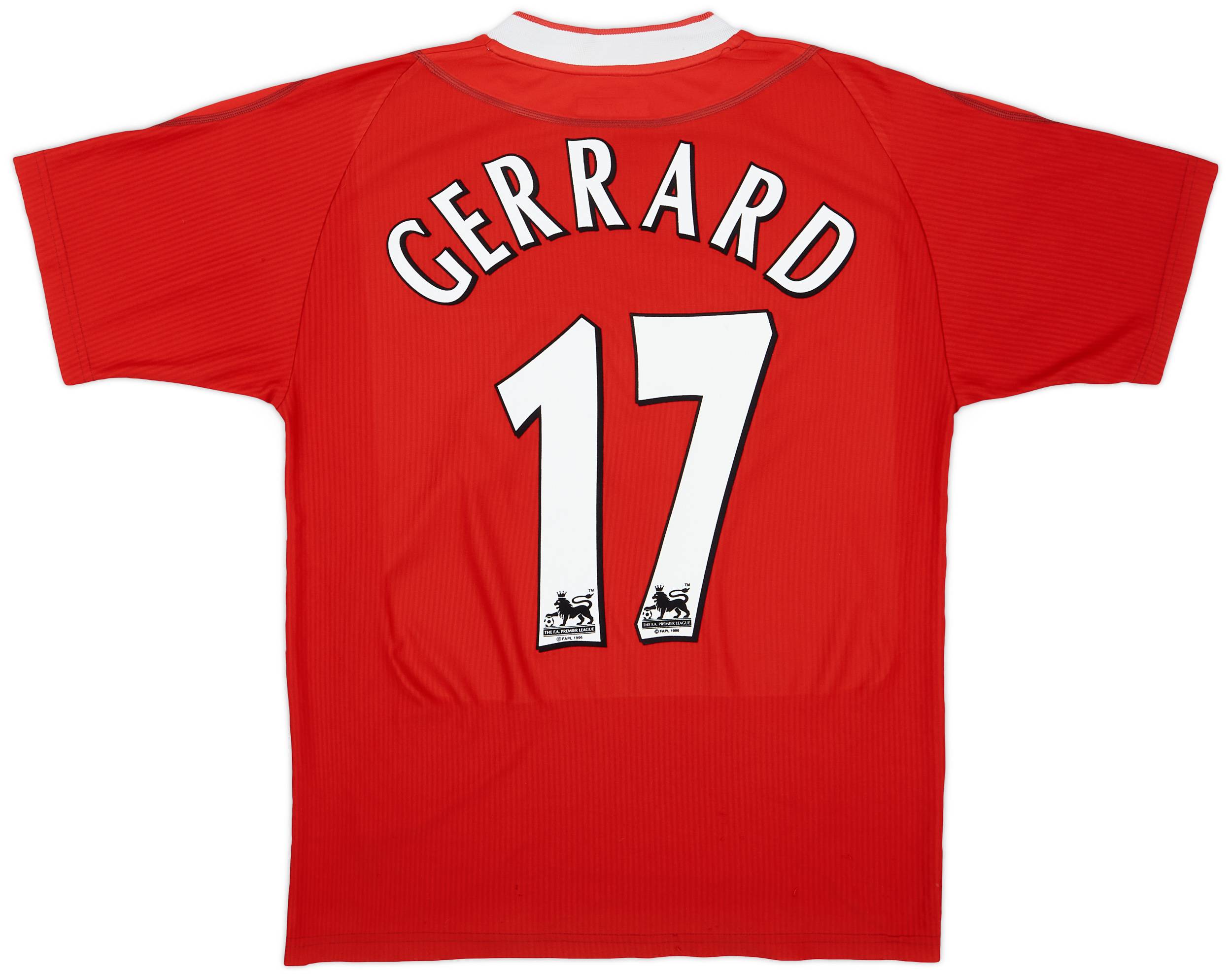 2002-04 Liverpool Home Shirt Gerrard #17 - 6/10 - (M)