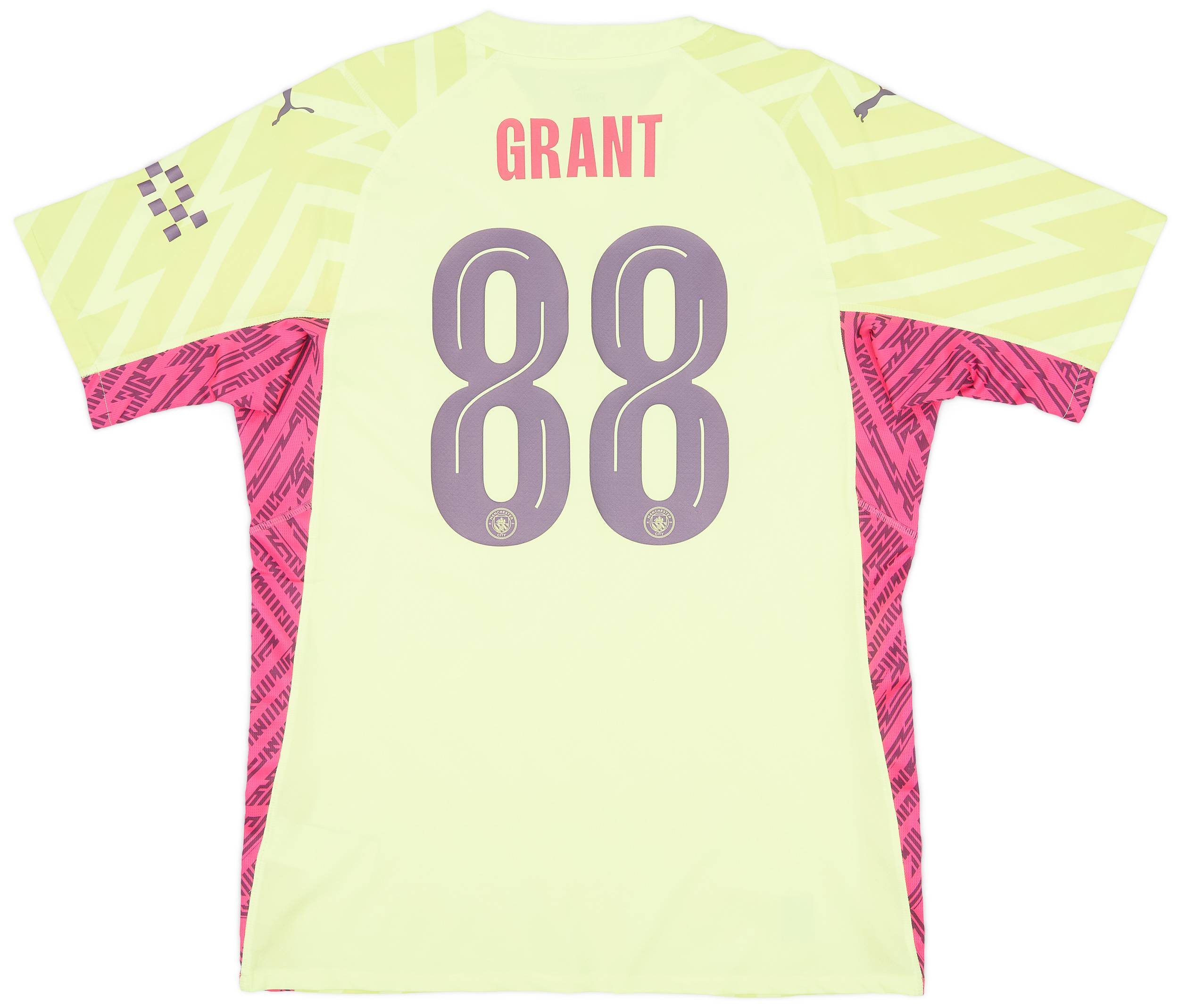 2023-24 Manchester City Match Issue FA Cup GK Shirt Grant #88