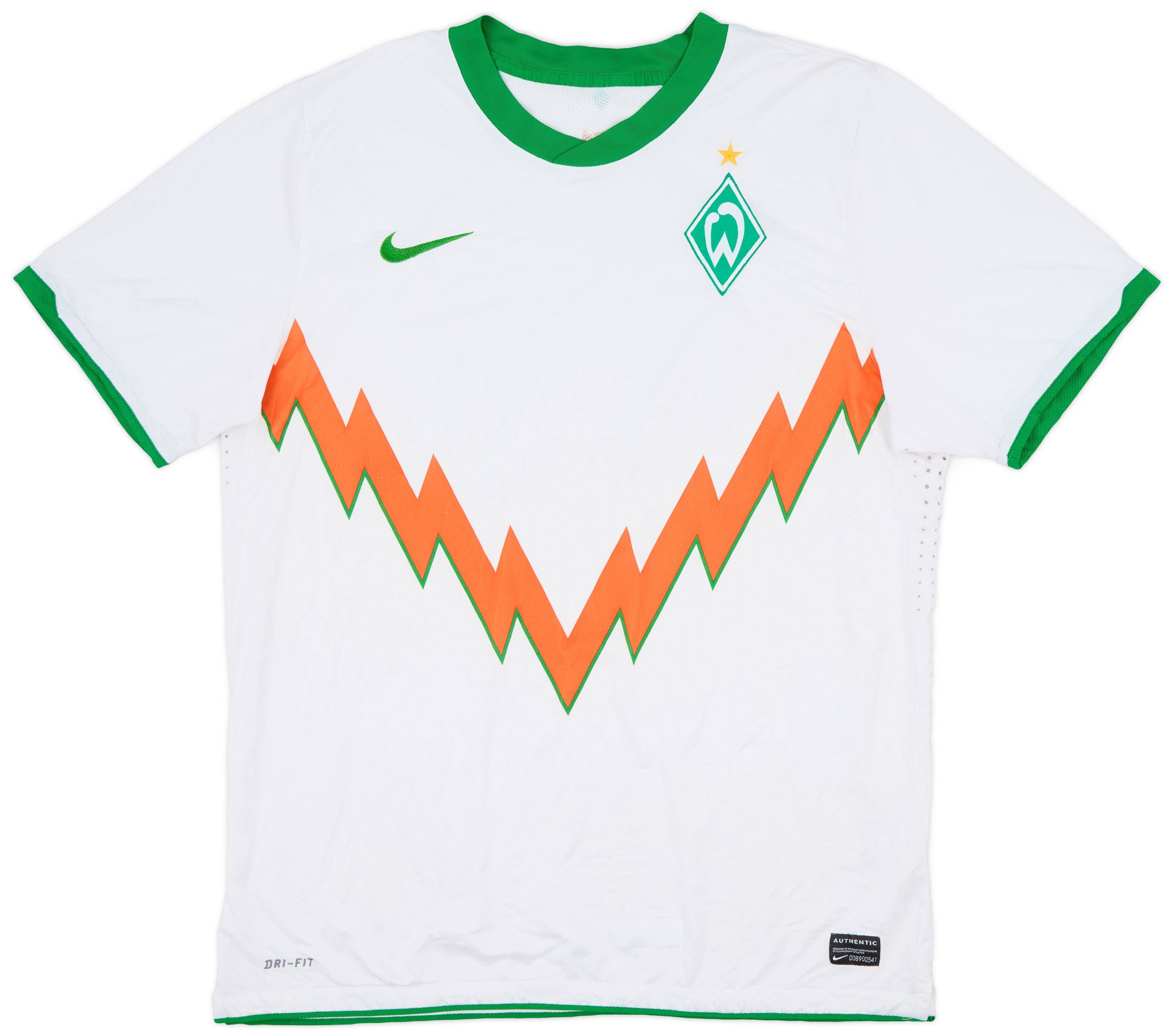 2010-11 Werder Bremen Player Issue Away Shirt - 7/10 - (M)