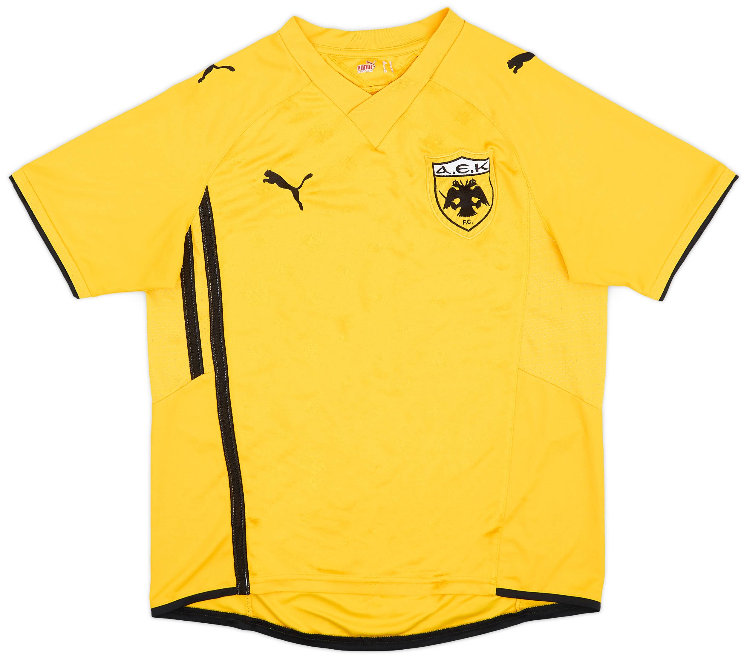 2009-10 AEK Athens Home Shirt - 9/10 - (M)