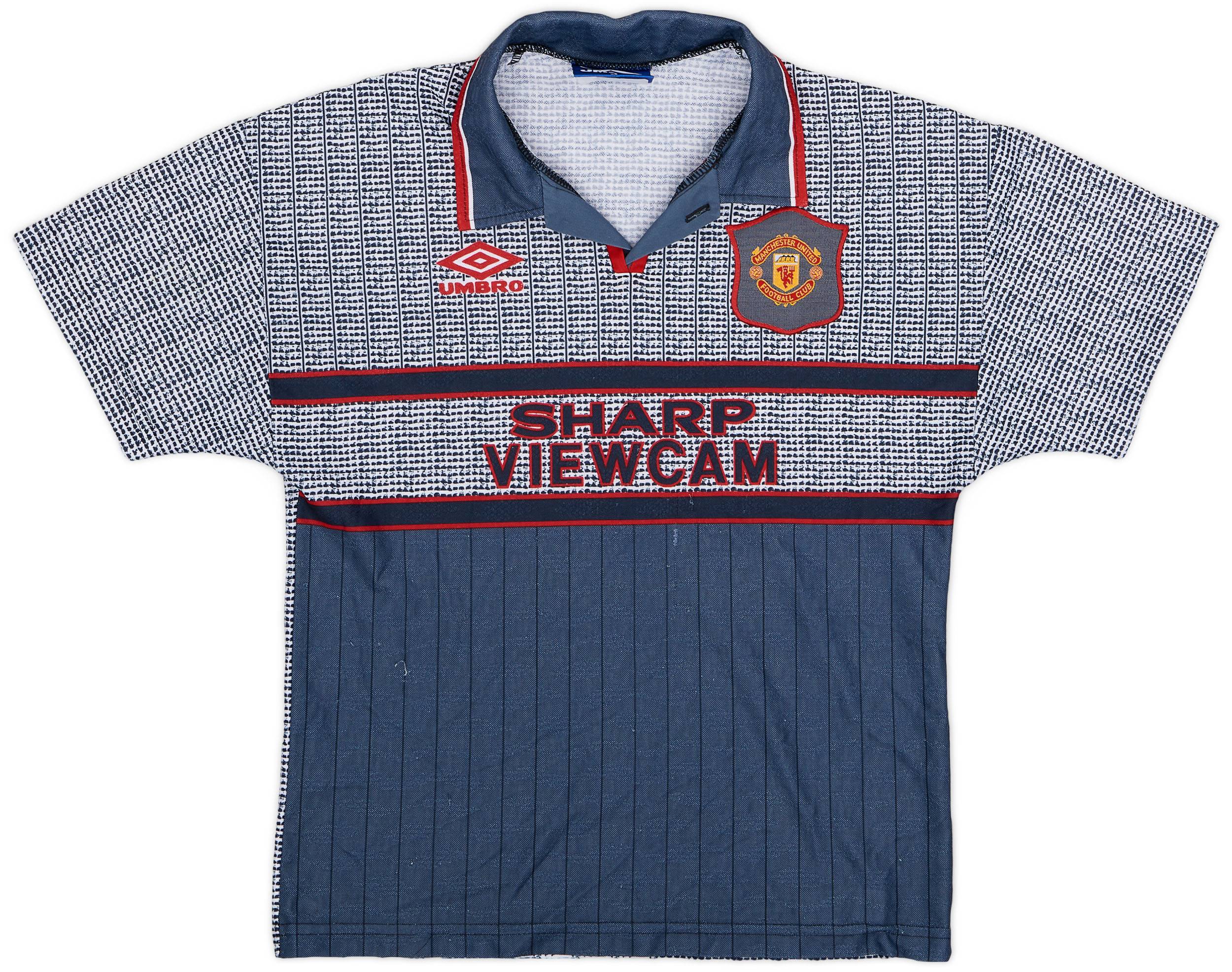 1995-96 Manchester United Away Shirt - 6/10 - (L.Boys)