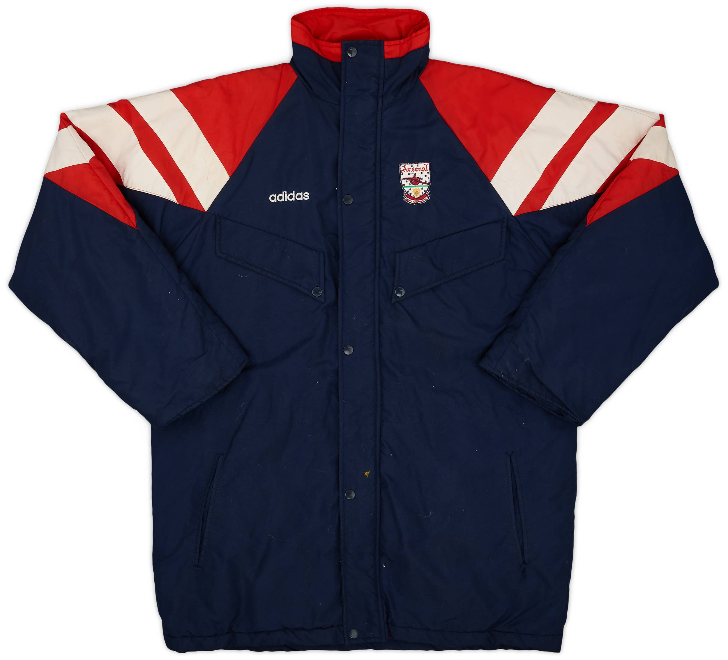 1992-94 Arsenal adidas Padded Bench Coat - 5/10 - (L)