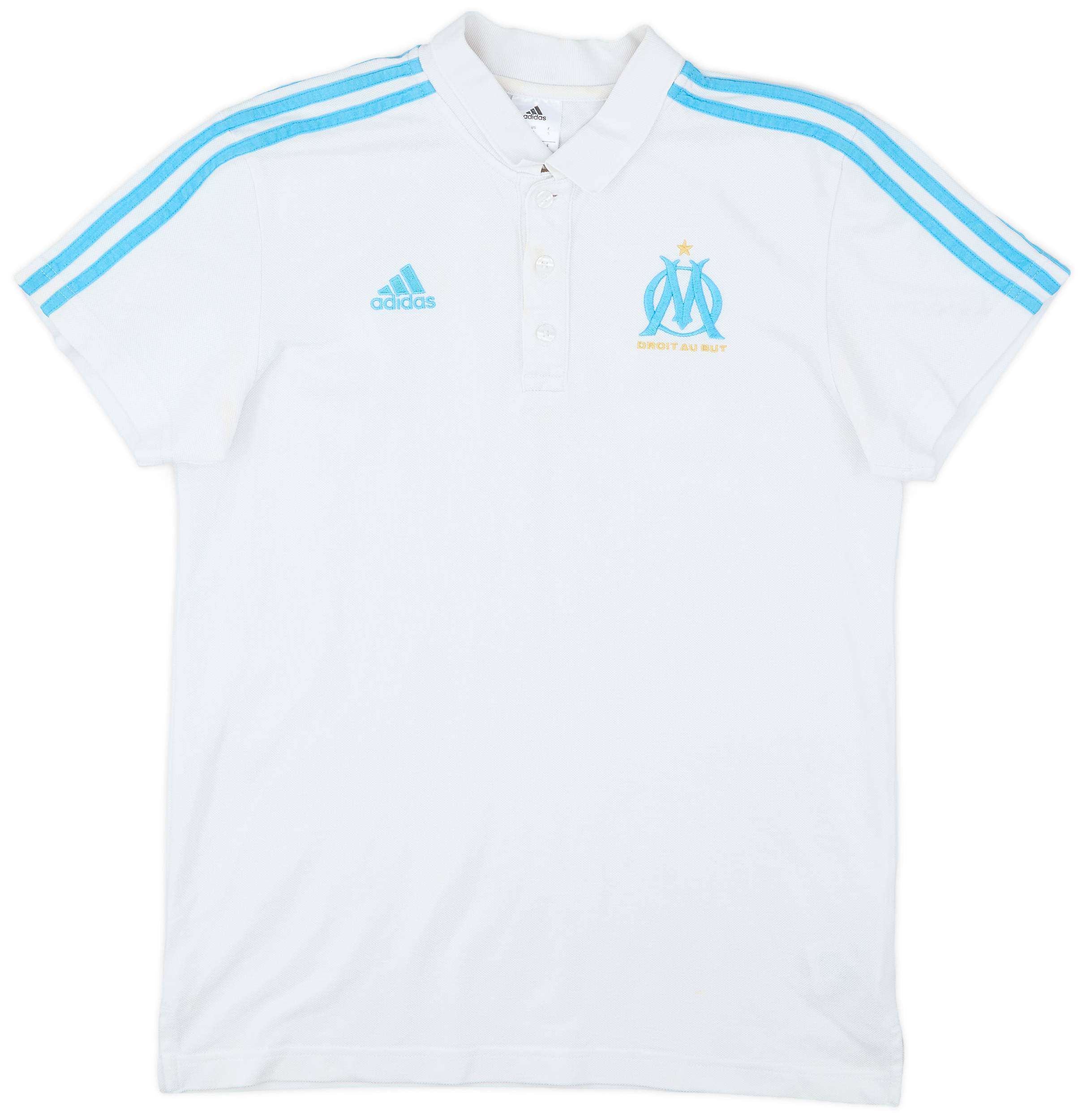 2017-18 Olympique Marseille adidas Polo Shirt - 9/10 - (S)