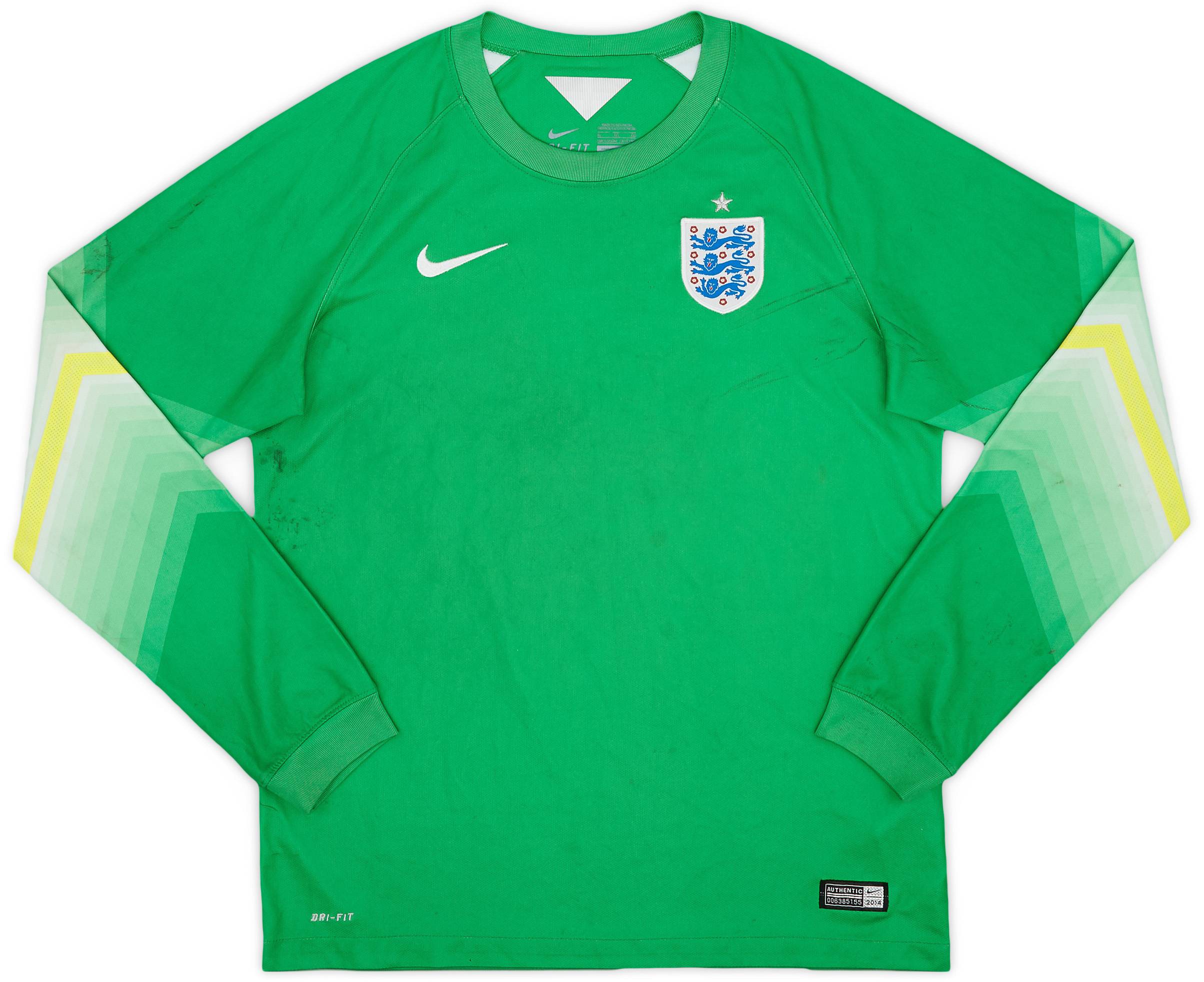 2014-15 England GK Shirt - 5/10 - (XL.Boys)