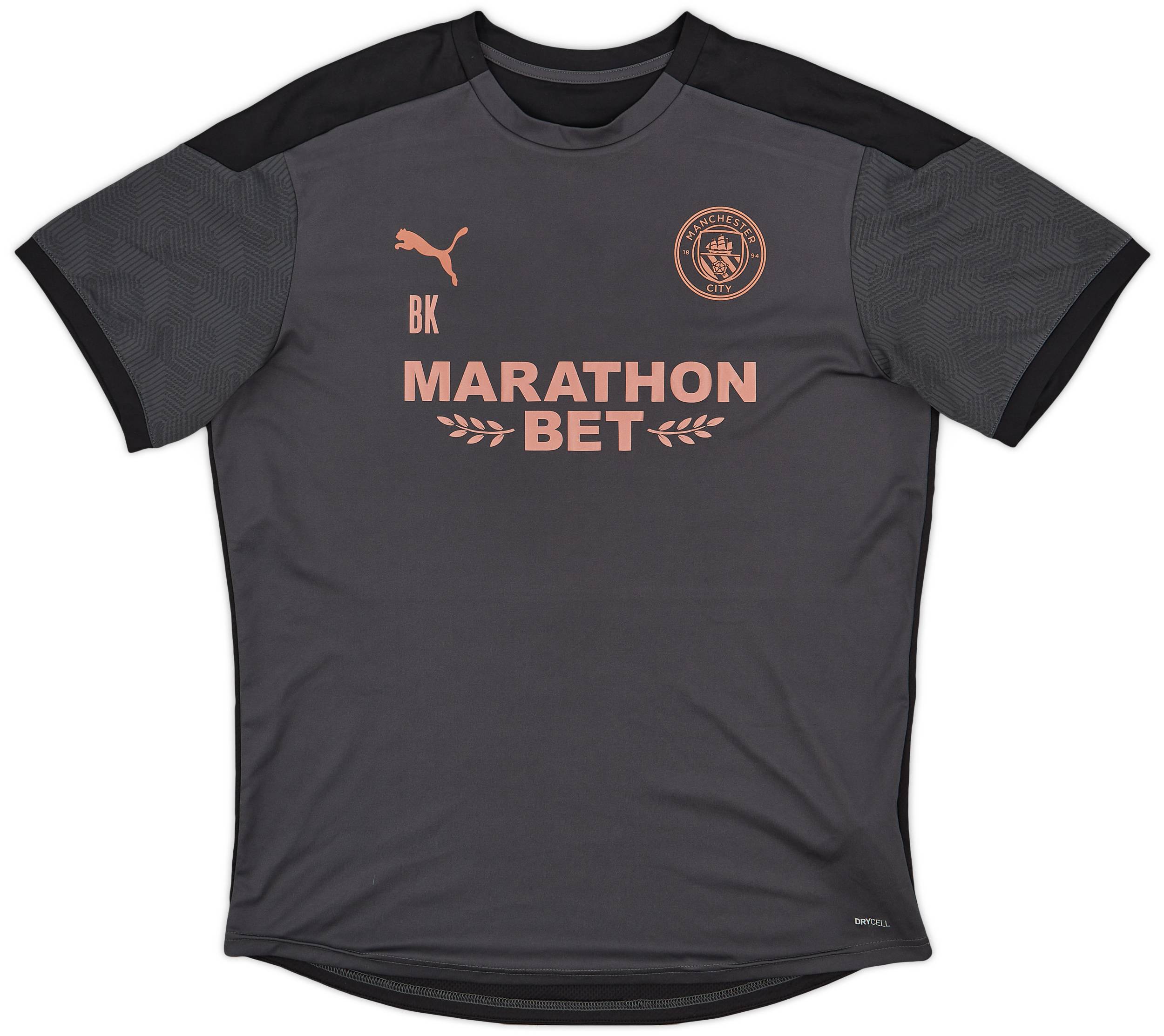 2019-20 Manchester City Staff Issue Puma Training Shirt 'BK' 10