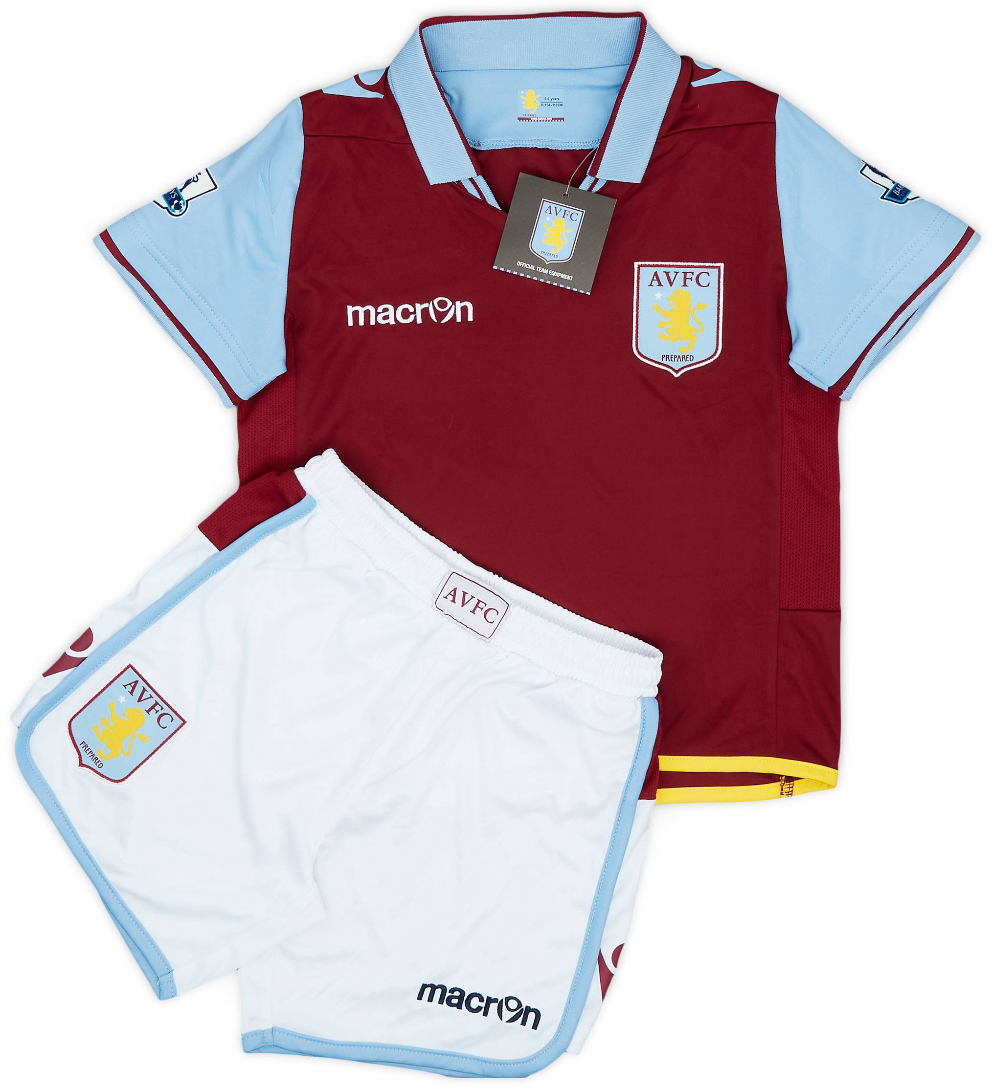 2012-13 Aston Villa Home Shirt and Shorts (5-6 Years)