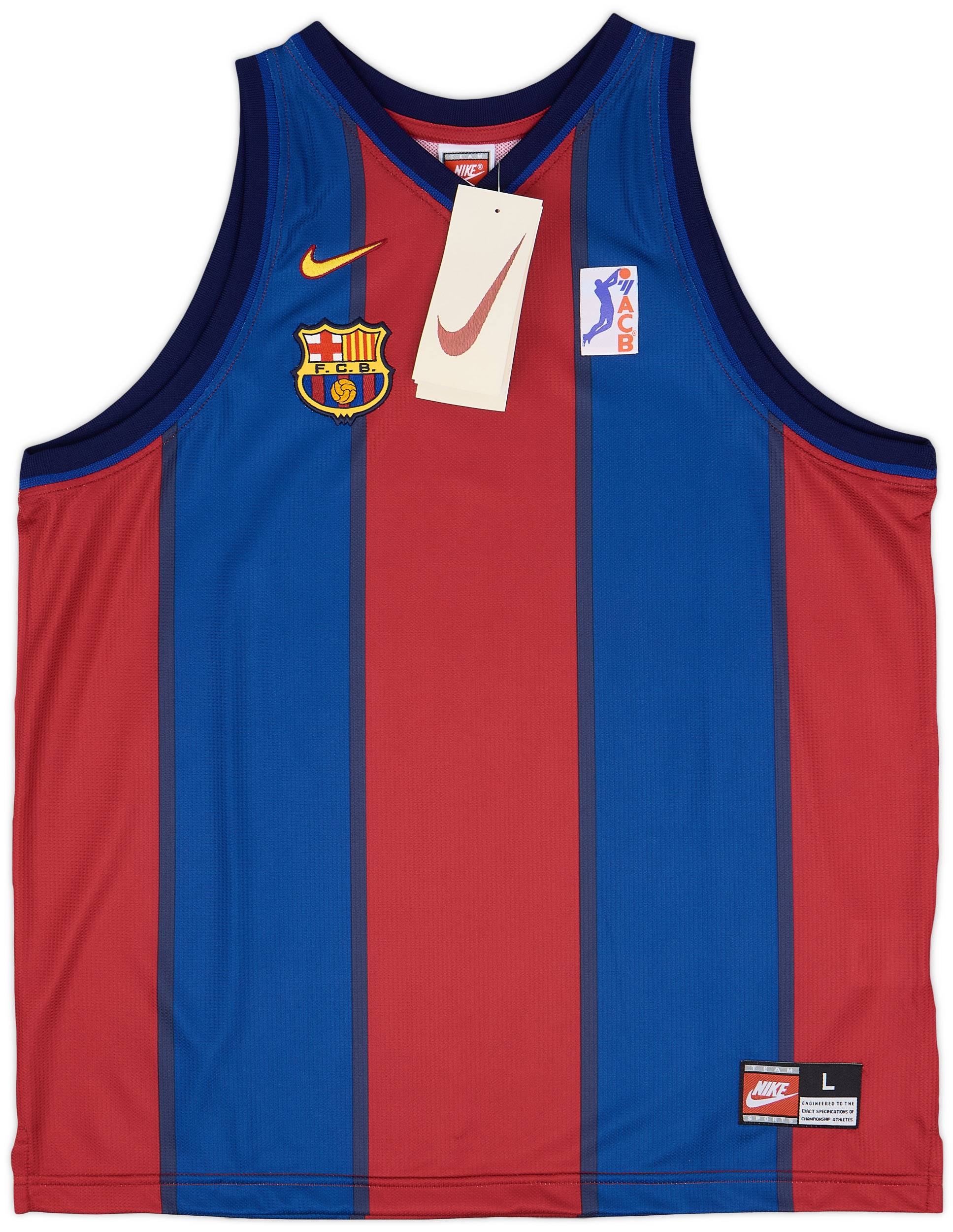 1997-98 Barcelona Basketball Home Jersey - 9/10 - (L.Kids)