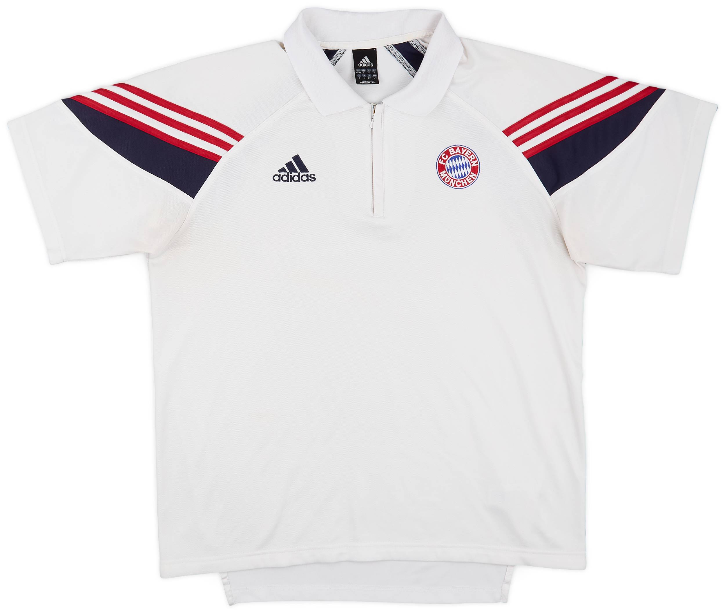 2003-04 Bayern Munich adidas 1/4 Zip Polo Shirt - 6/10 - (L/XL)