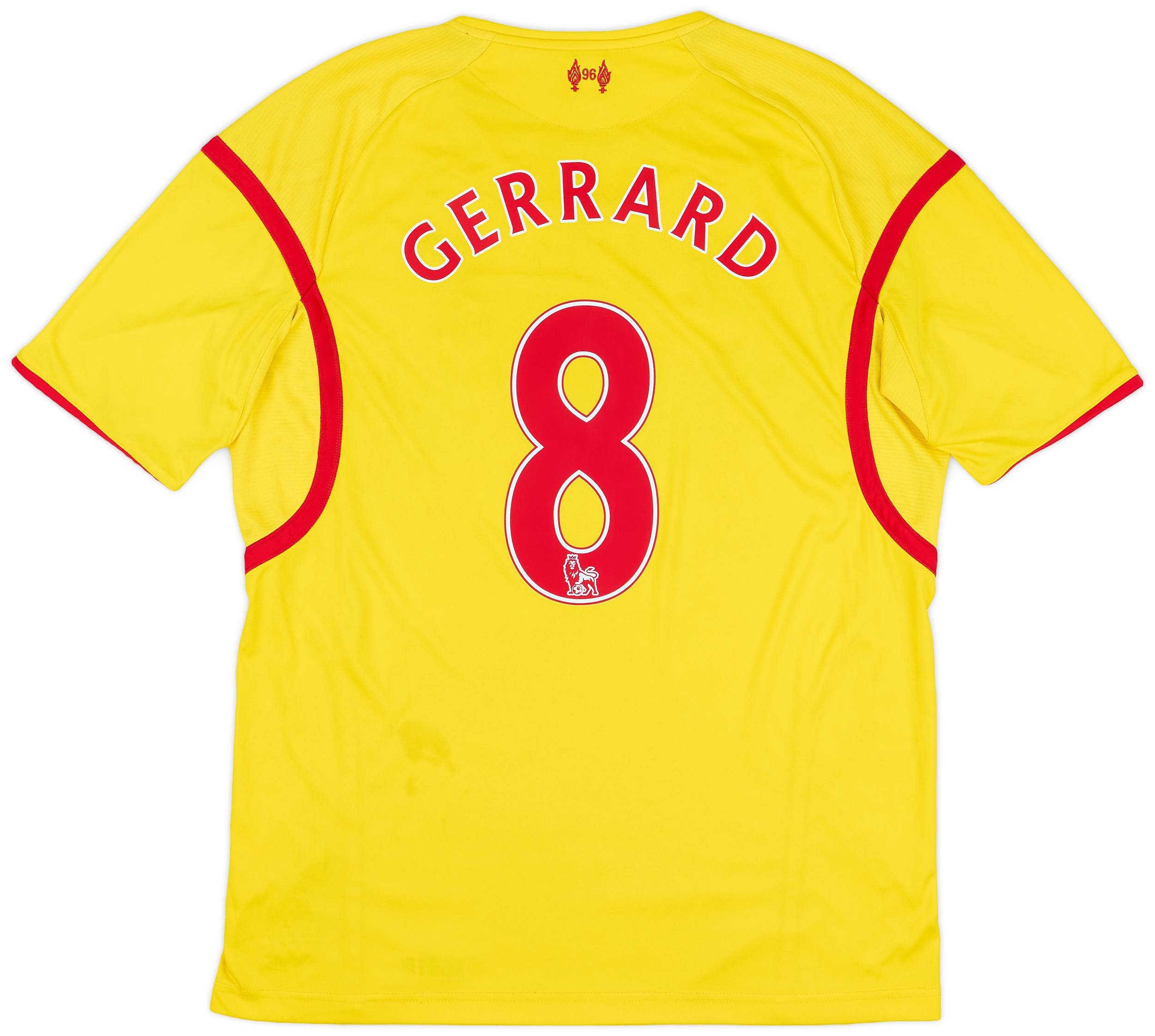 2014-15 Liverpool Away Shirt Gerrard #8 - 5/10 - (L)