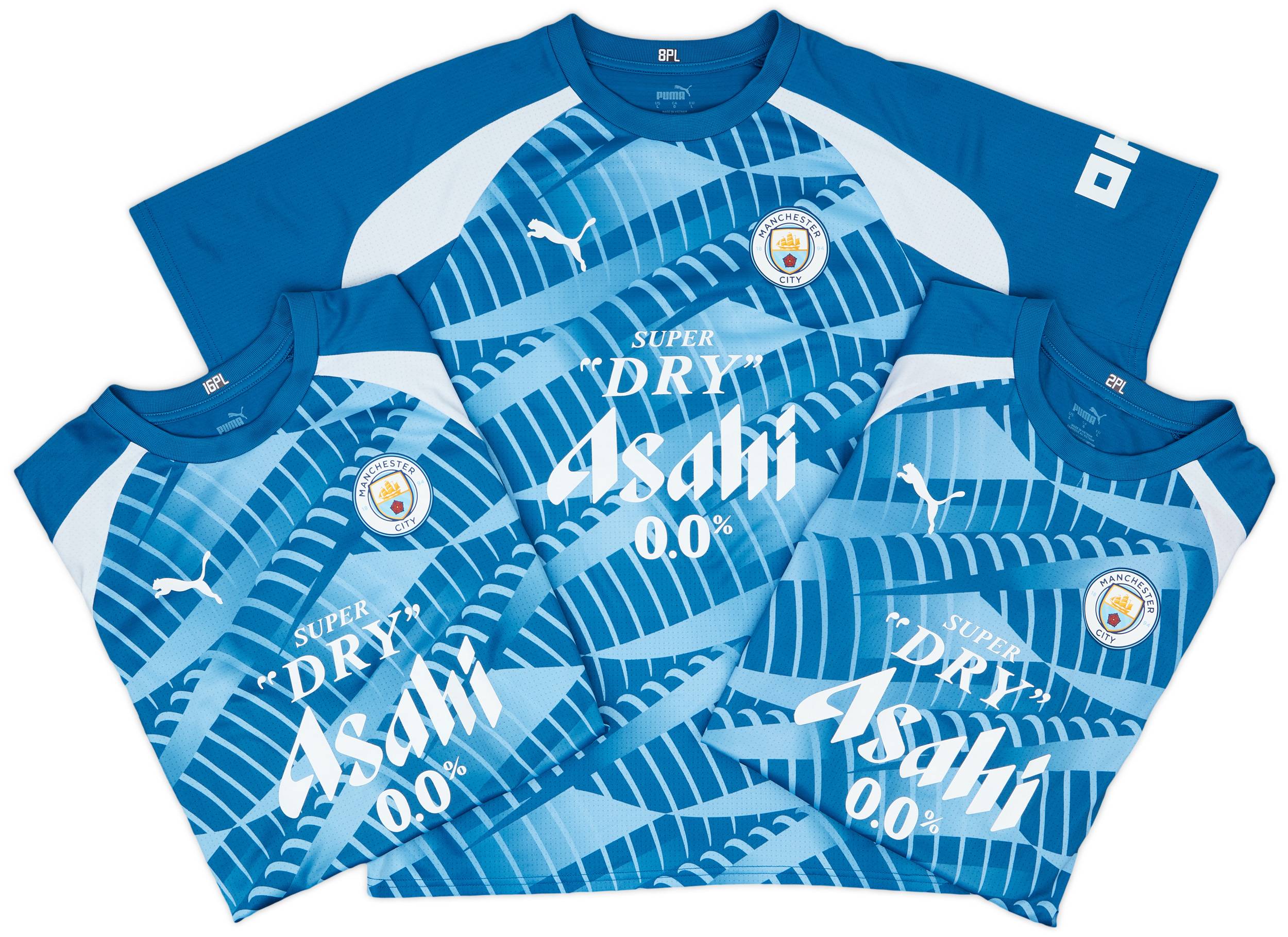 2023-24 Manchester City Player Issue Pre-Match Shirt # - 9/10