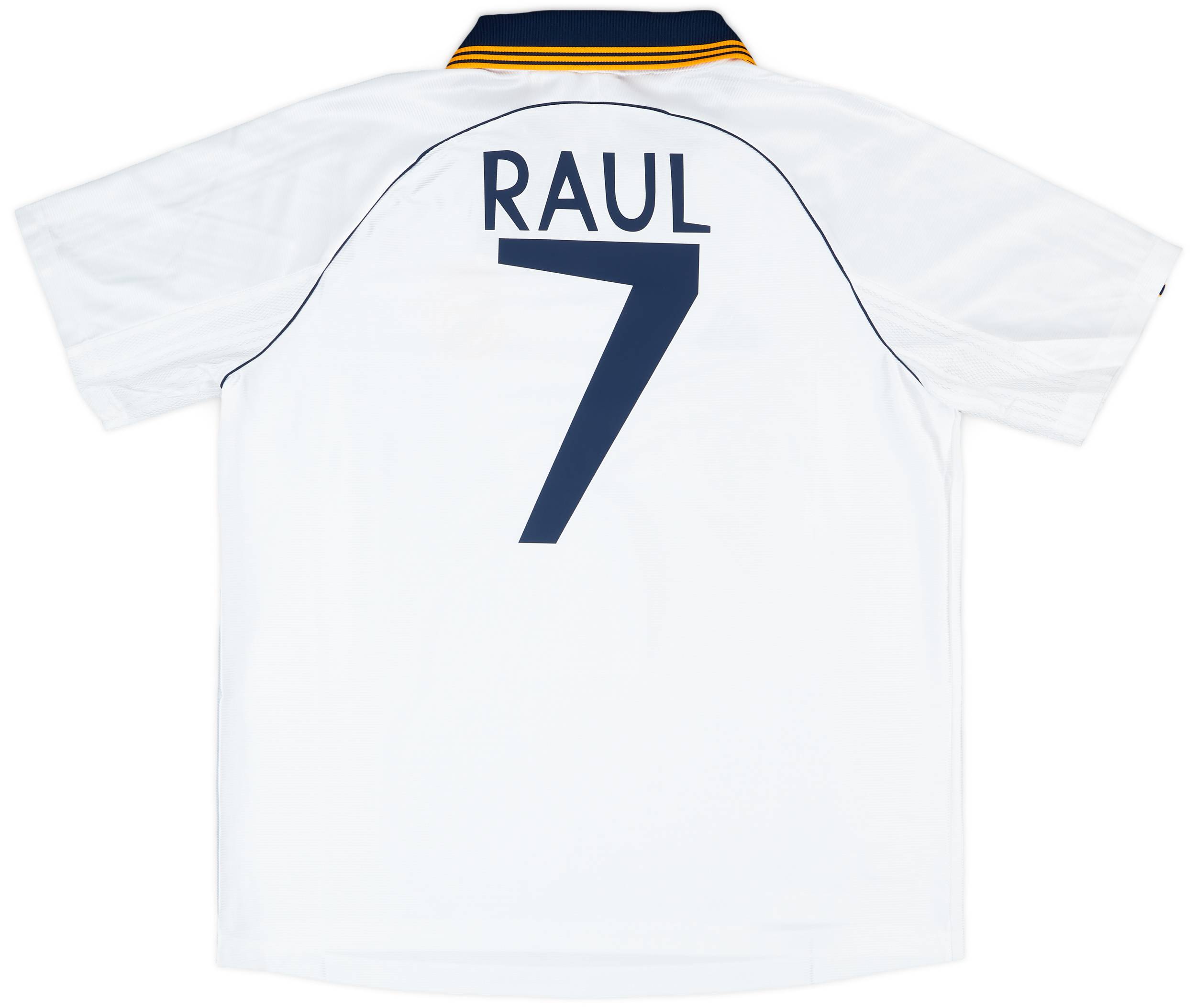入荷中 Home Reissue adidas Madrid Real 1999-00 Shirt #7 Raul ウェア