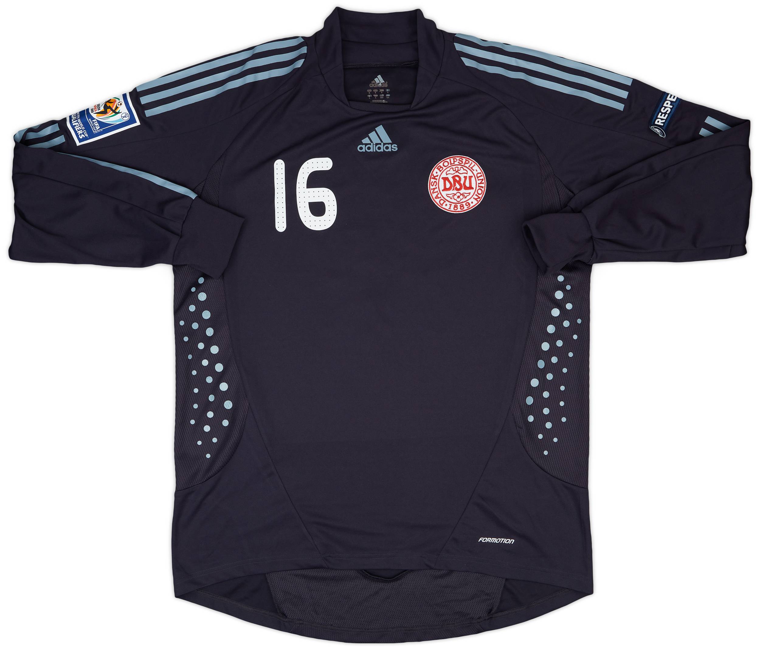 2008-10 Denmark Match Issue World Cup Qualifiers GK Shirt #16