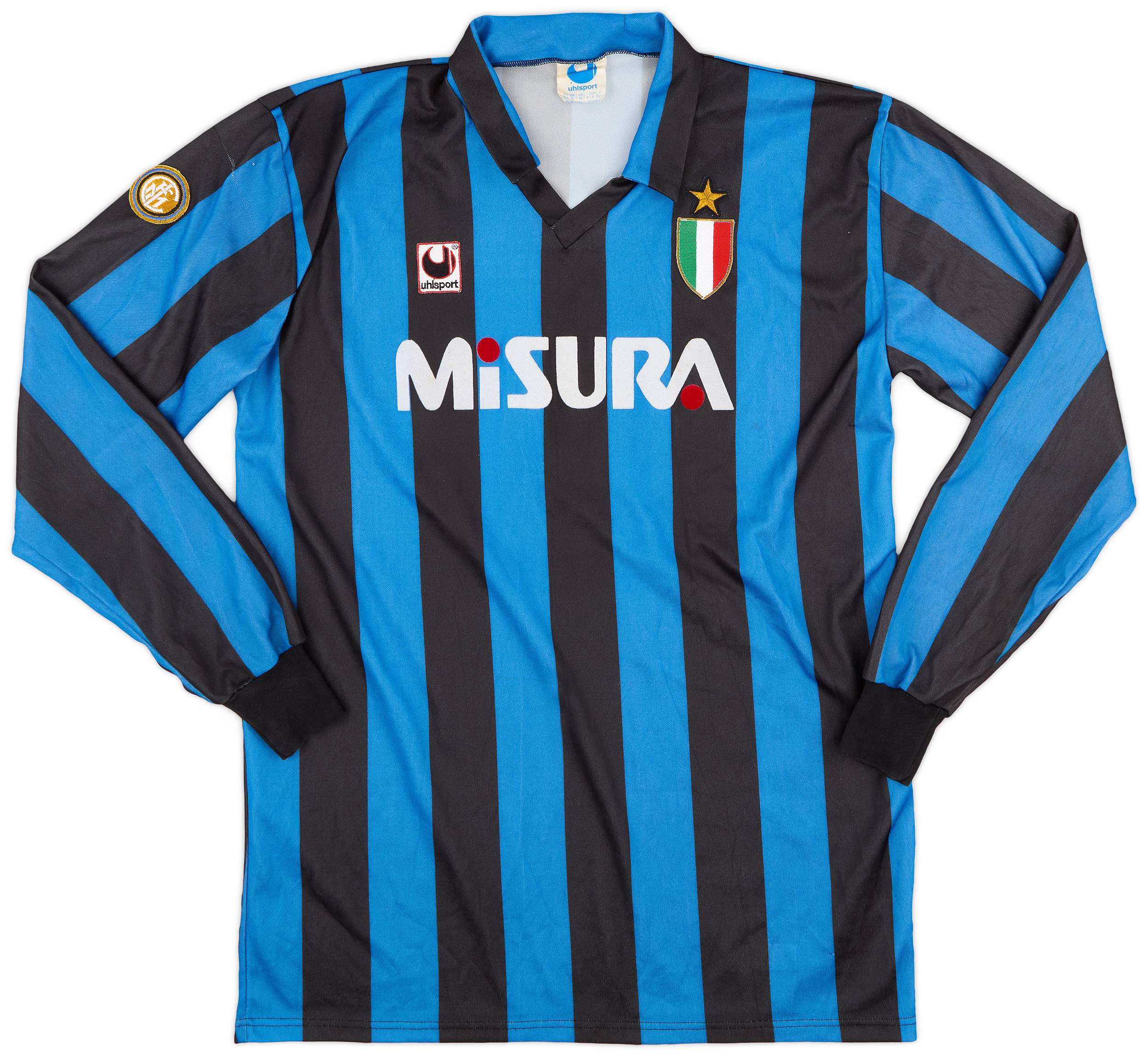 1989-90 Inter Milan Home L/S Shirt #10 - 7/10 - (XL)