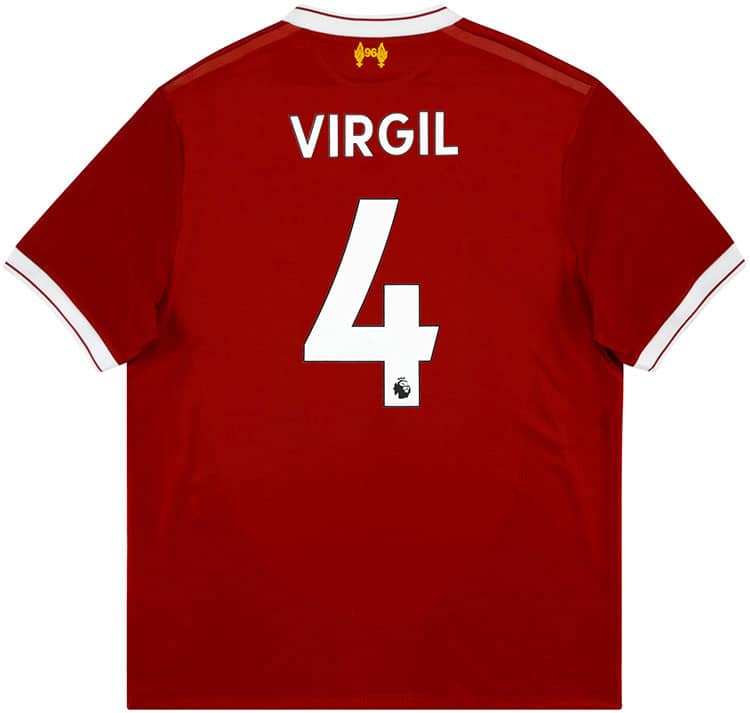 2017-18 Liverpool 125 Years Home Shirt Virgil #4