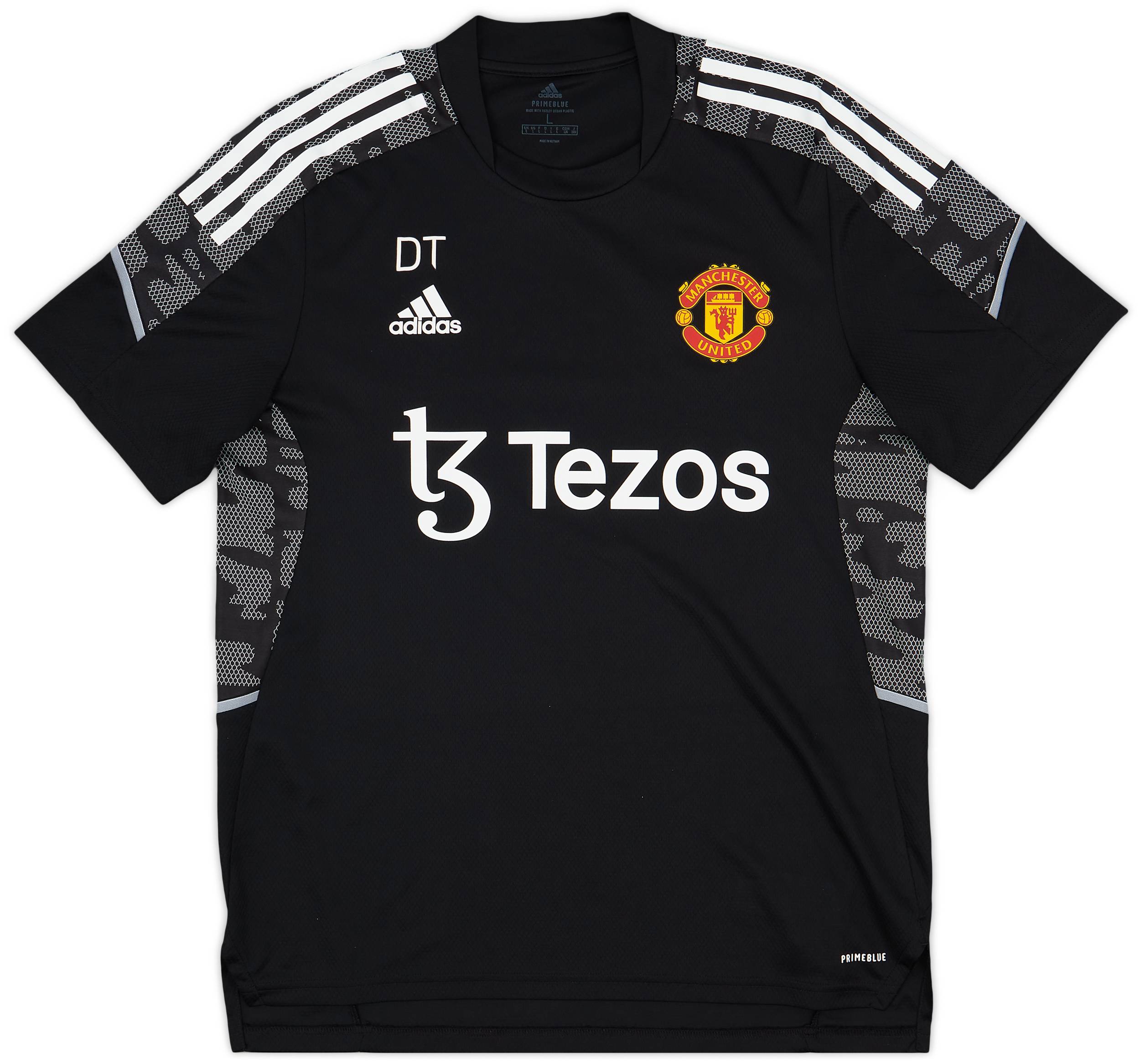 2020-21 Manchester United Staff Issue adidas Training Shirt DT - 9/10 - (L)
