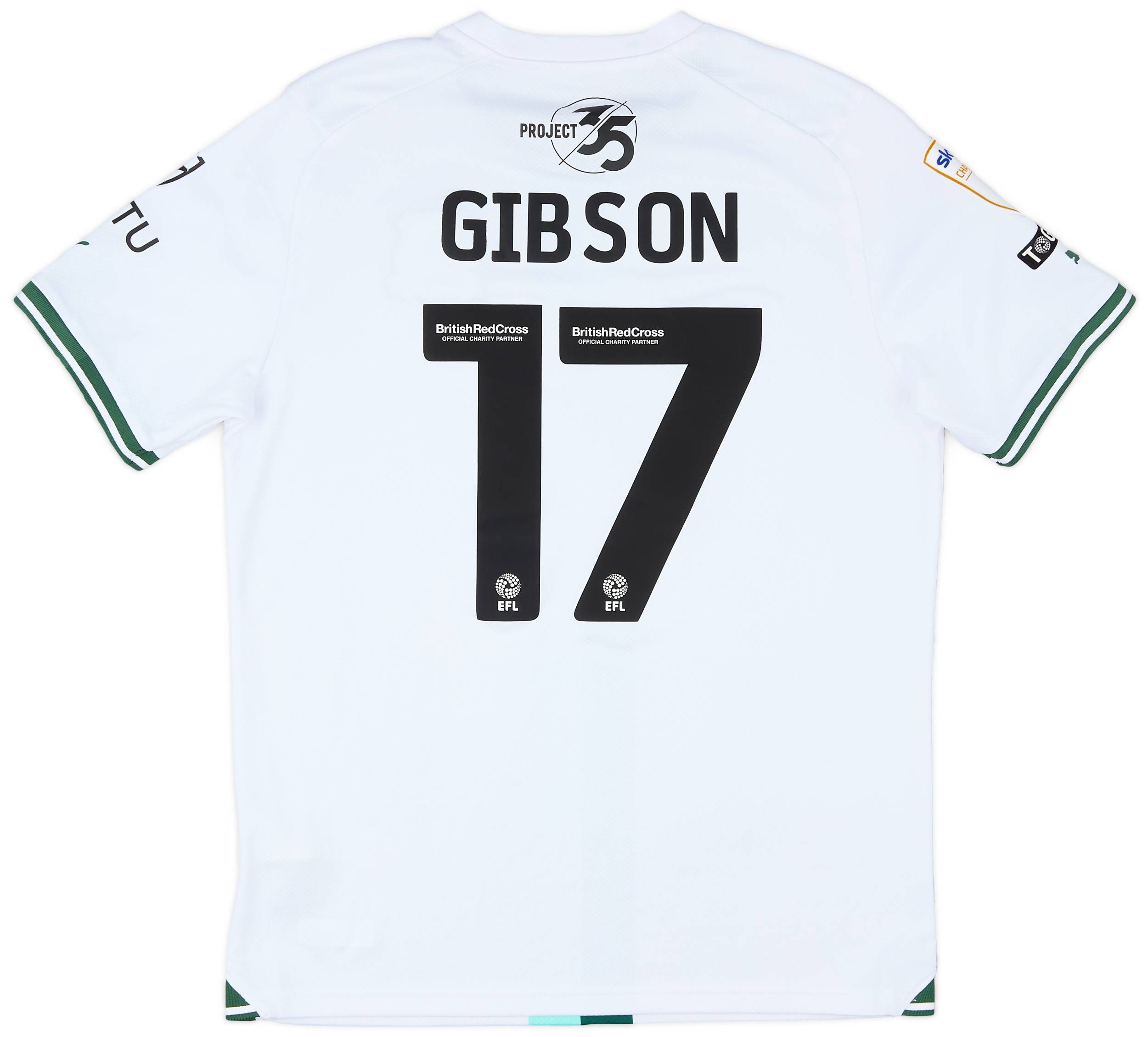 2023-24 Plymouth Match Issue Away Shirt Gibson #17